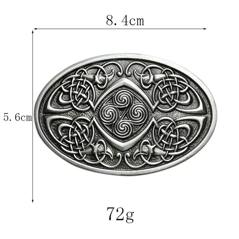 Vintage Celtic belt buckle Western ethnic style Size ONE SIZE - 3 Thumbnail