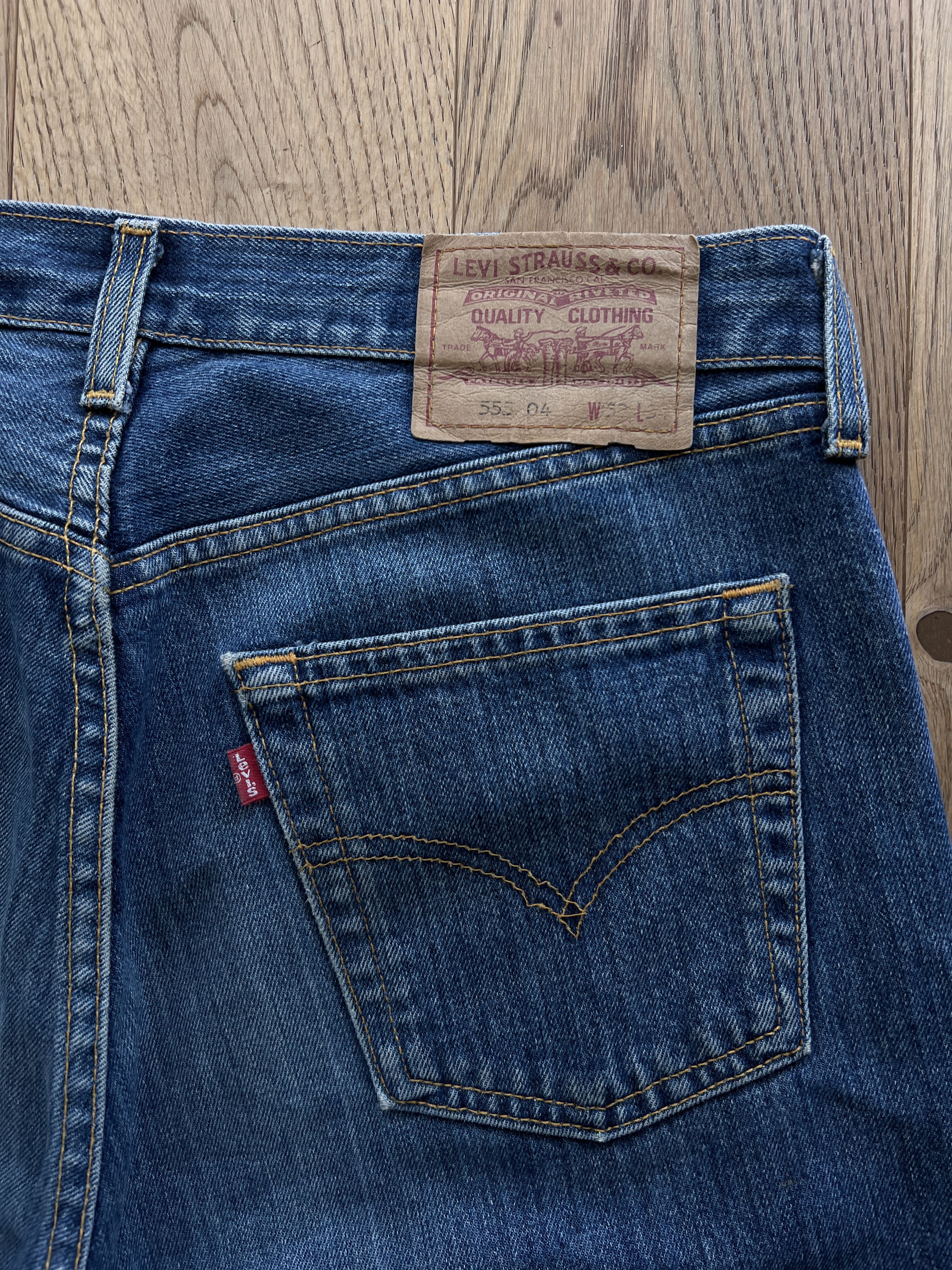Levi's Vintage Clothing Levis 555 04 Flared boot cut vintage 2000s Retro denim jeans Size US 32 / EU 48 - 14 Thumbnail