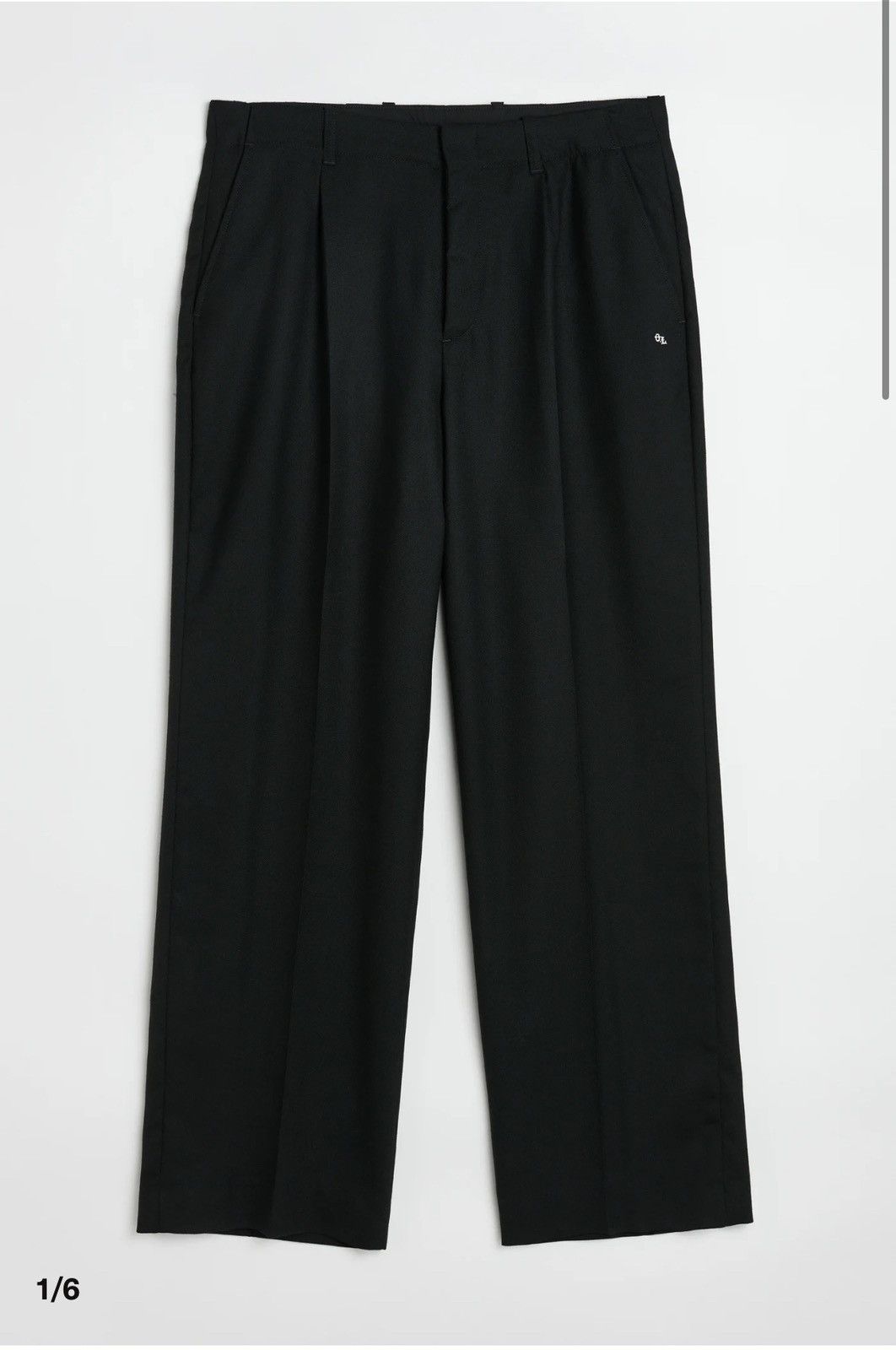 image of Our Legacy - Borrowed Chinos Black Panama Wool Size 44, Men's