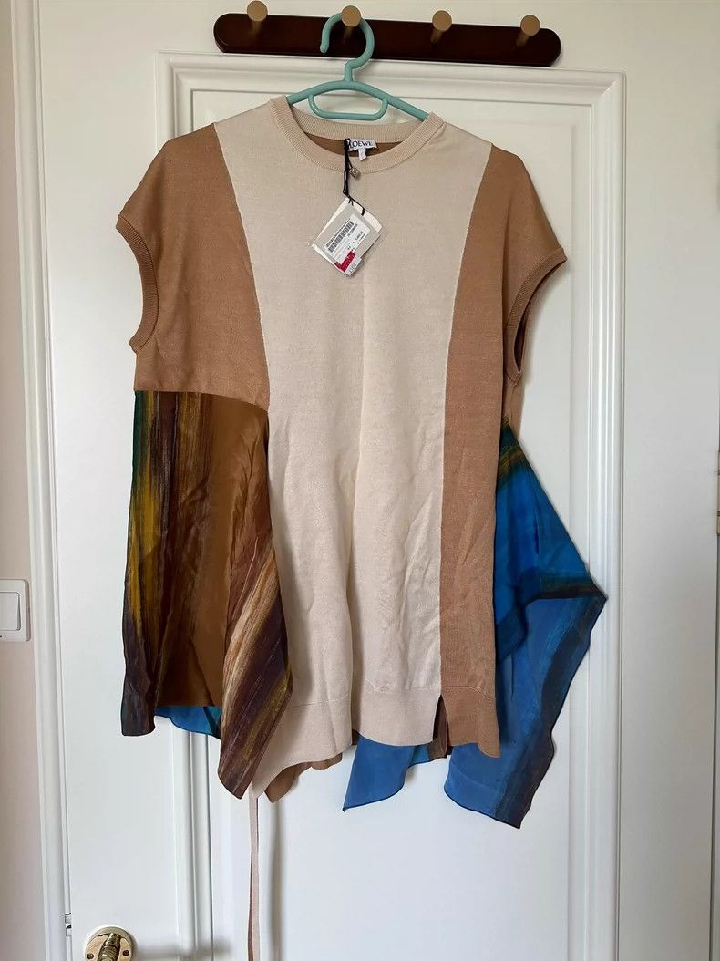 LOEWE Silk patchwork short sleeves