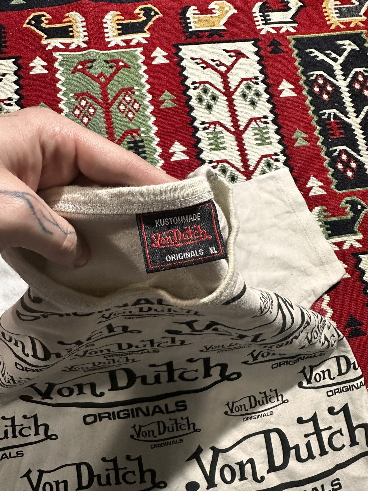 Vintage × Von Dutch Vintage Von Dutch T Shirt Size US XL / EU 56 / 4 - 3 Thumbnail