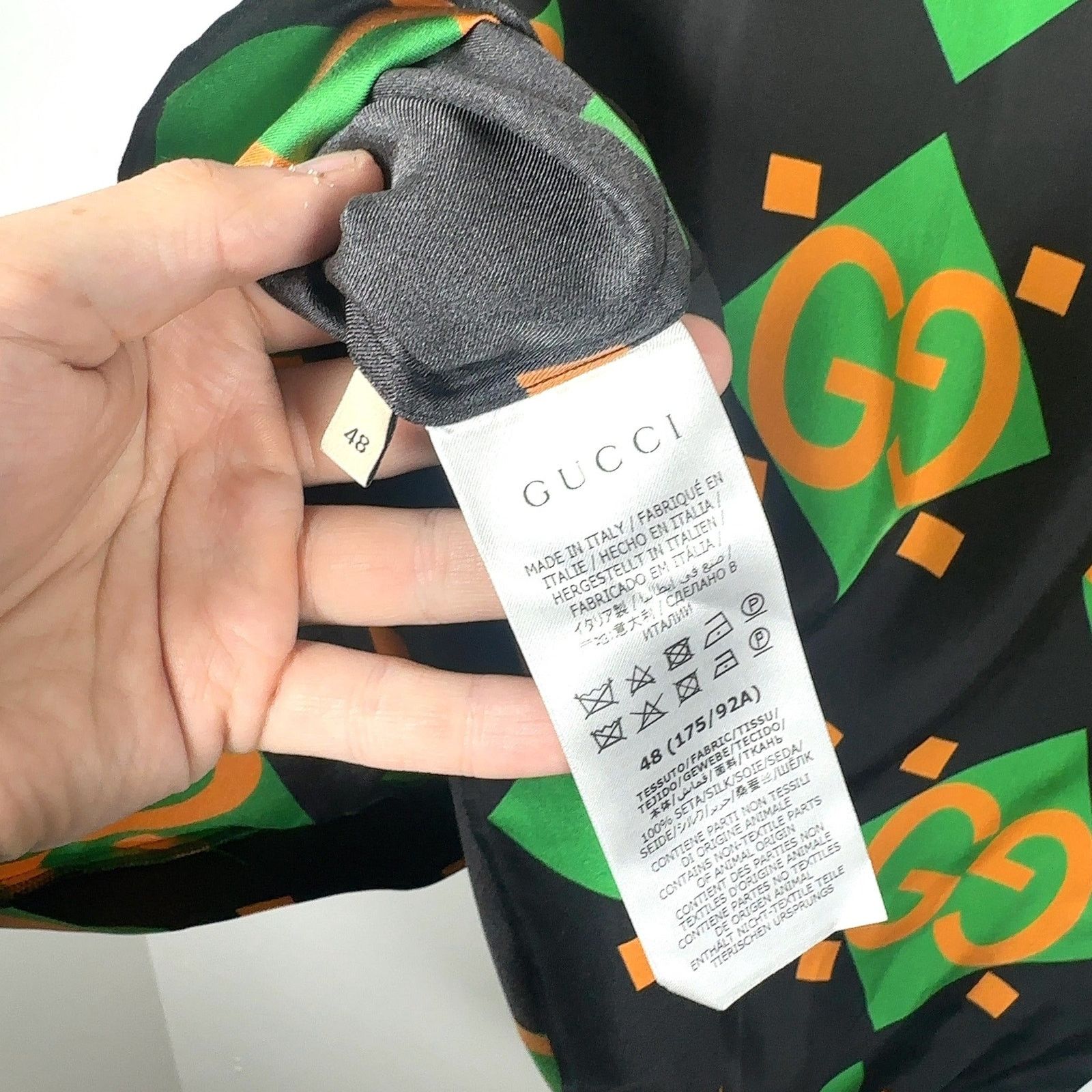 Gucci Gucci Mono-Block Silk Button-Up Shirt Size US M / EU 48-50 / 2 - 9 Thumbnail