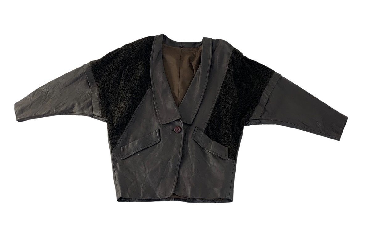Japanese Brand 80s 90s Leather Jacket Made in Japan Single Button Style Size US M / EU 48-50 / 2 - 1 Thumbnail