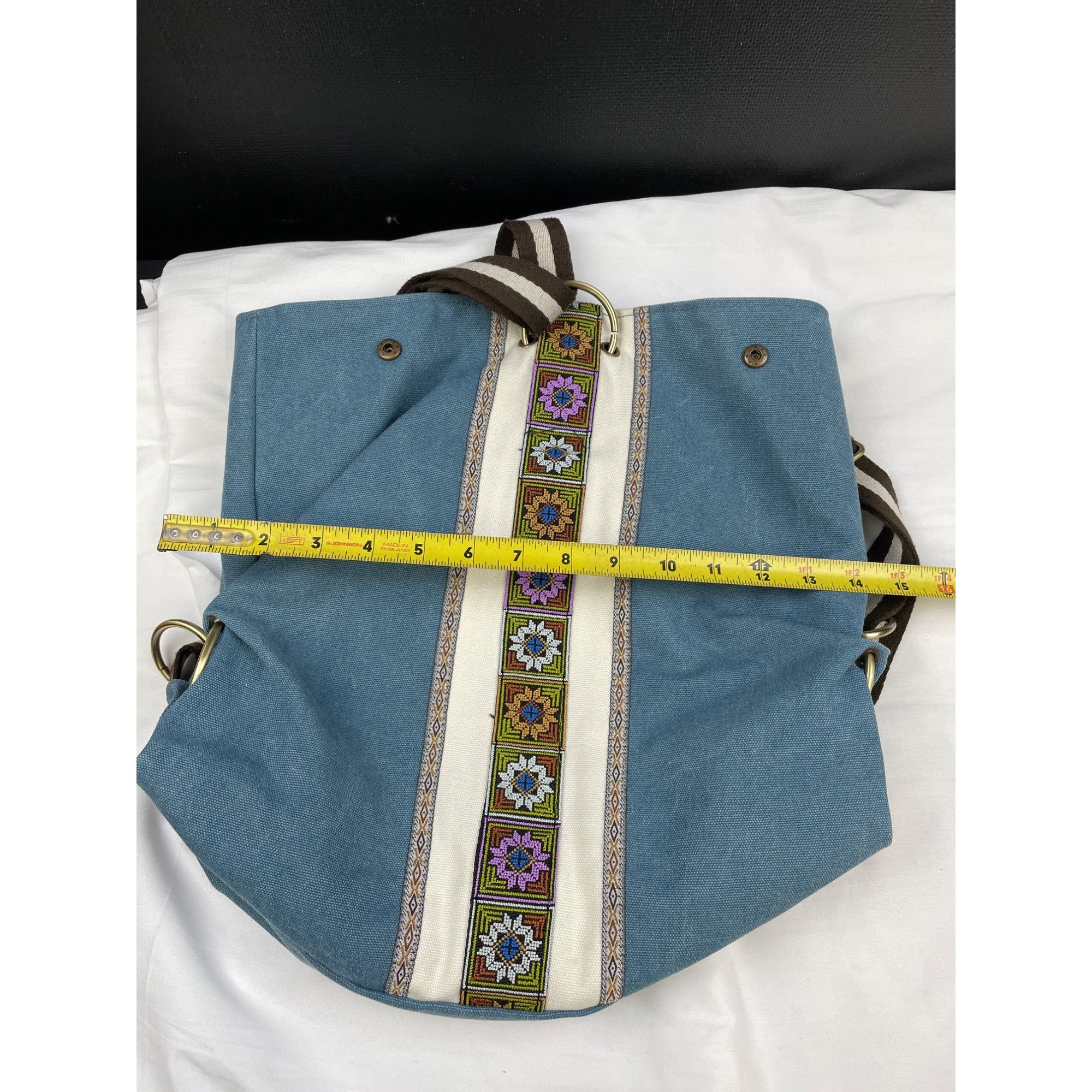 Other Women's Blue Denim Canvas Backpack SKU 3748 Size ONE SIZE - 11 Thumbnail