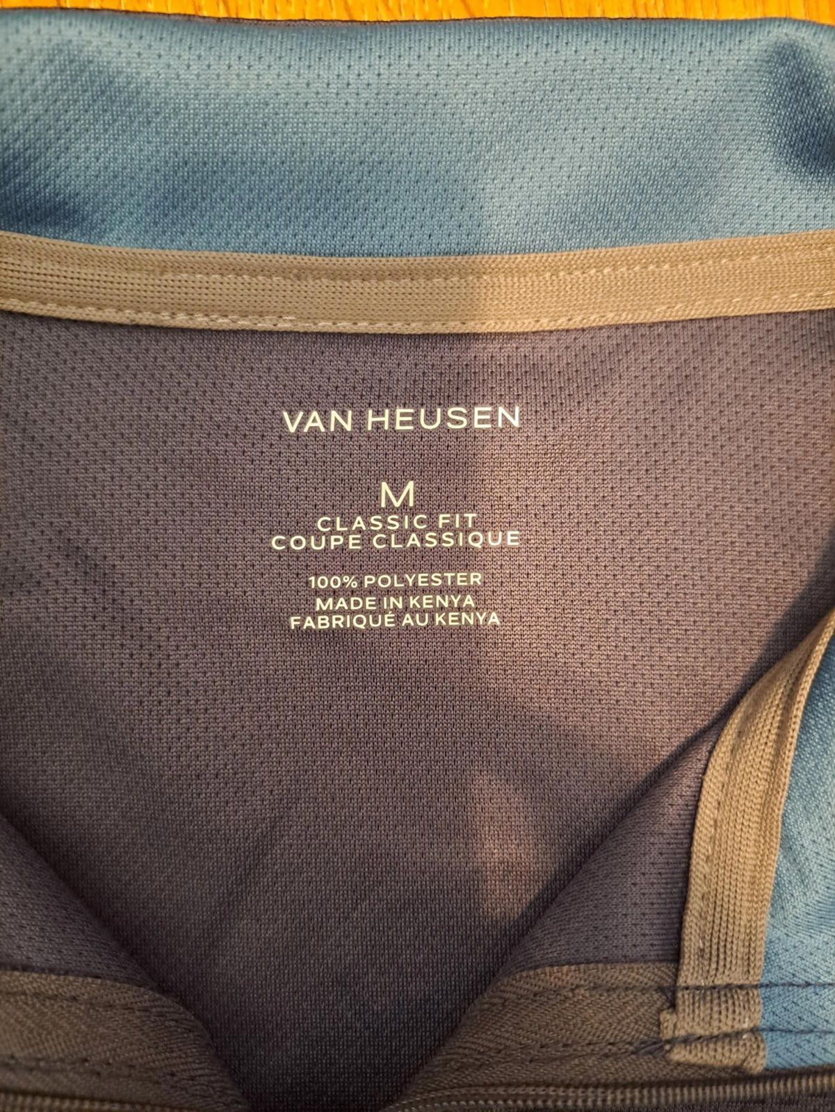 Van Heusen NEW Van Heusen Pullover Sweater Mens Medium Blue Quarter Zip Size US M / EU 48-50 / 2 - 2 Thumbnail