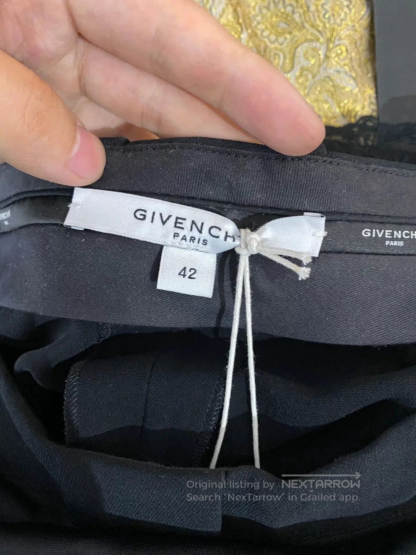 Givenchy Givenchy Women's Relaxed Wide-Leg Pants. Size 41" - 4 Thumbnail