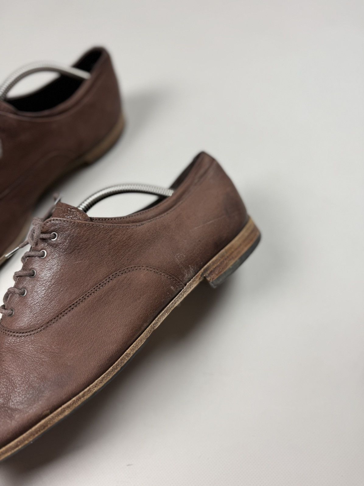 Prada Prada Men’s Leather Lace Up Formal Oxford Shoes Size US 10.5 / EU 43-44 - 16 Thumbnail