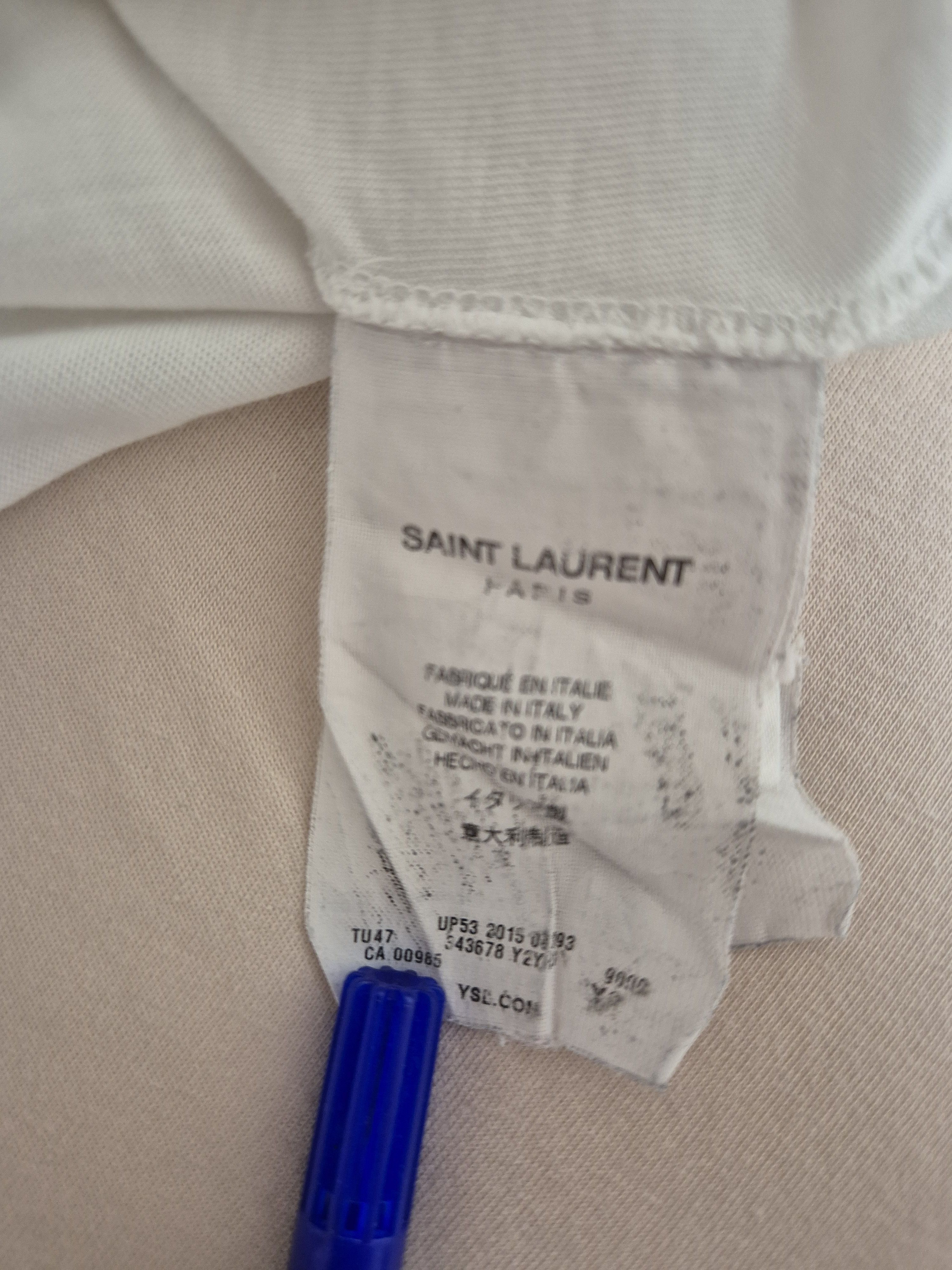 Saint Laurent Paris Saint Laurent Paris Hedi Slimane 2015 "YSL" shirt Size US XS / EU 42 / 0 - 3 Thumbnail