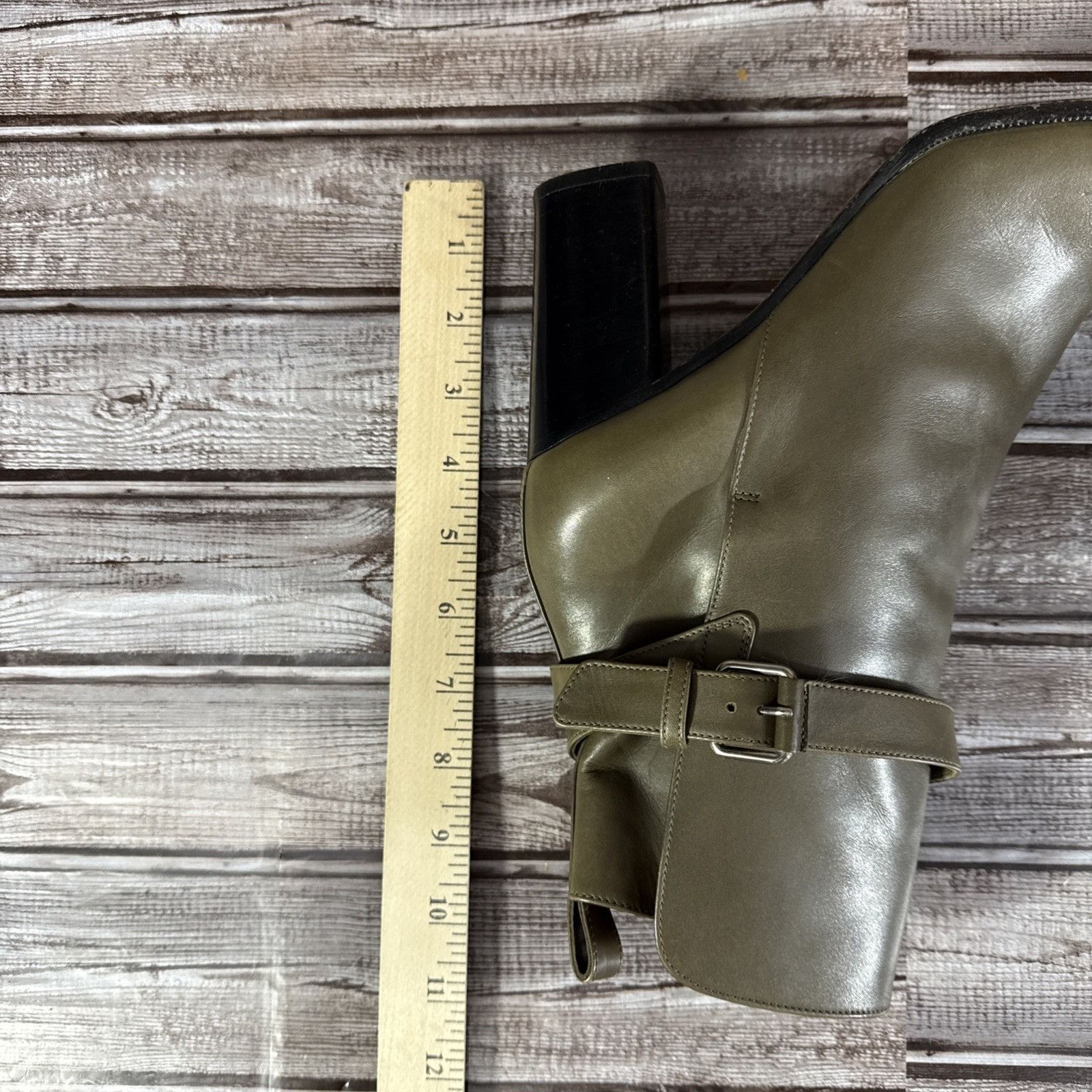 Celine Celine Block Heel Strap Leather Booties Size 39.5 US 9.5 Col Size US 9.5 / IT 39.5 - 6 Thumbnail