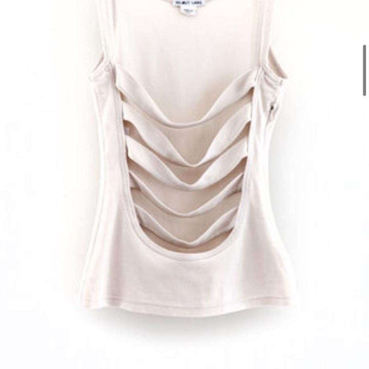 Helmut Lang HELMUT LANG S/S 2001 EXPOSED BREASTS TOP Size XS / US 0-2 / IT 36-38 - 2 Thumbnail