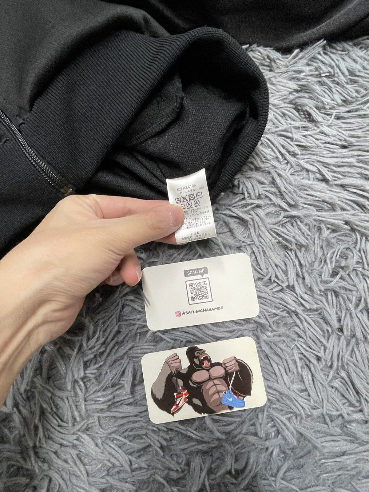 Kapital Kapital Slim-Fit Webbing-Trimmed Jersey Track Jacket Black Size US M / EU 48-50 / 2 - 4 Thumbnail
