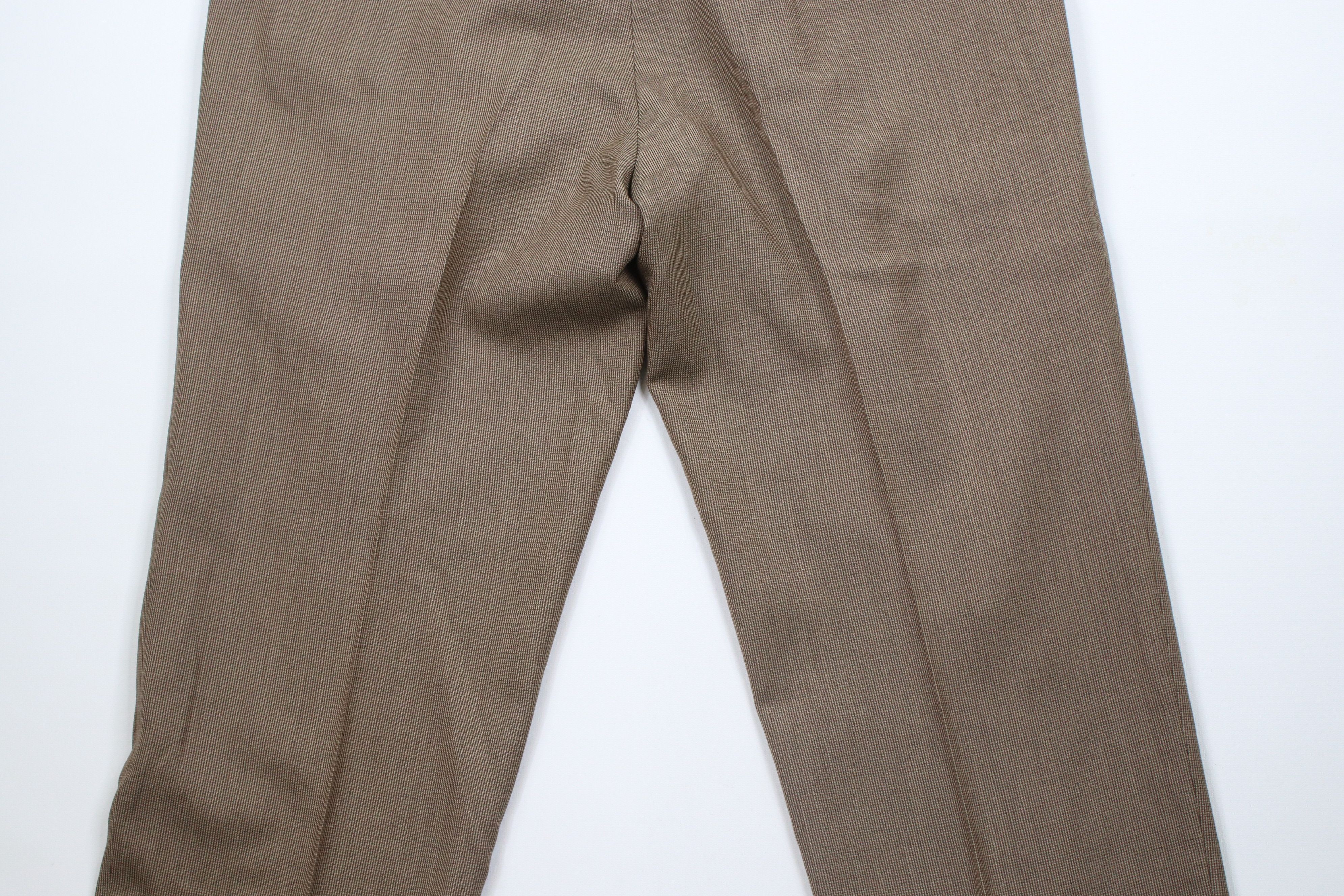 Vintage Vintage 90s Streetwear Wool Wide Leg Chino Pants Brown Size US 36 / EU 52 - 12 Thumbnail
