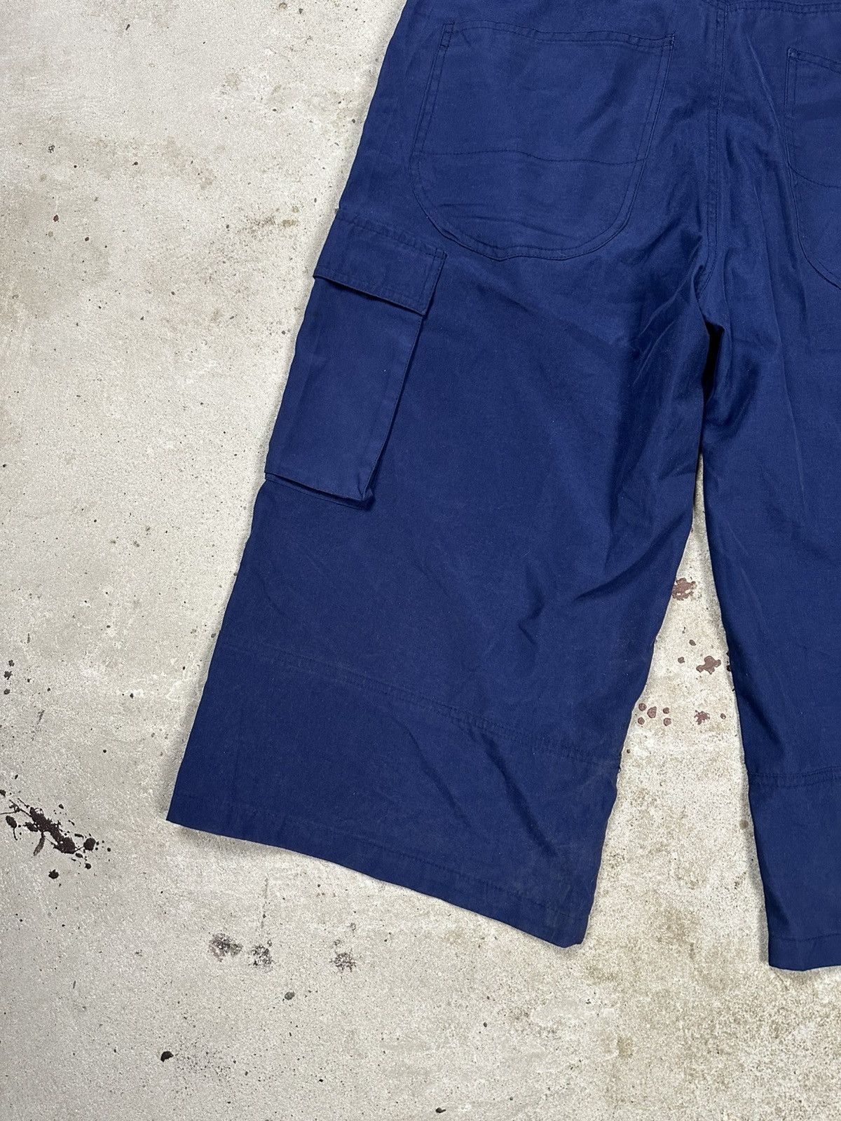 Vintage × Wu-Tang Clan Vintage 90s Wu Tang Baggy Cargo Jorts Shorts Navy Size US 38 / EU 54 - 13 Thumbnail