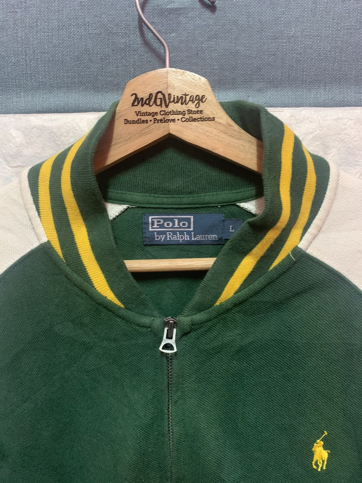 Polo Ralph Lauren × Vintage VINTAGE!! Sweater Bomber POLO RALPH LAUREN Size US XL / EU 56 / 4 - 3 Thumbnail