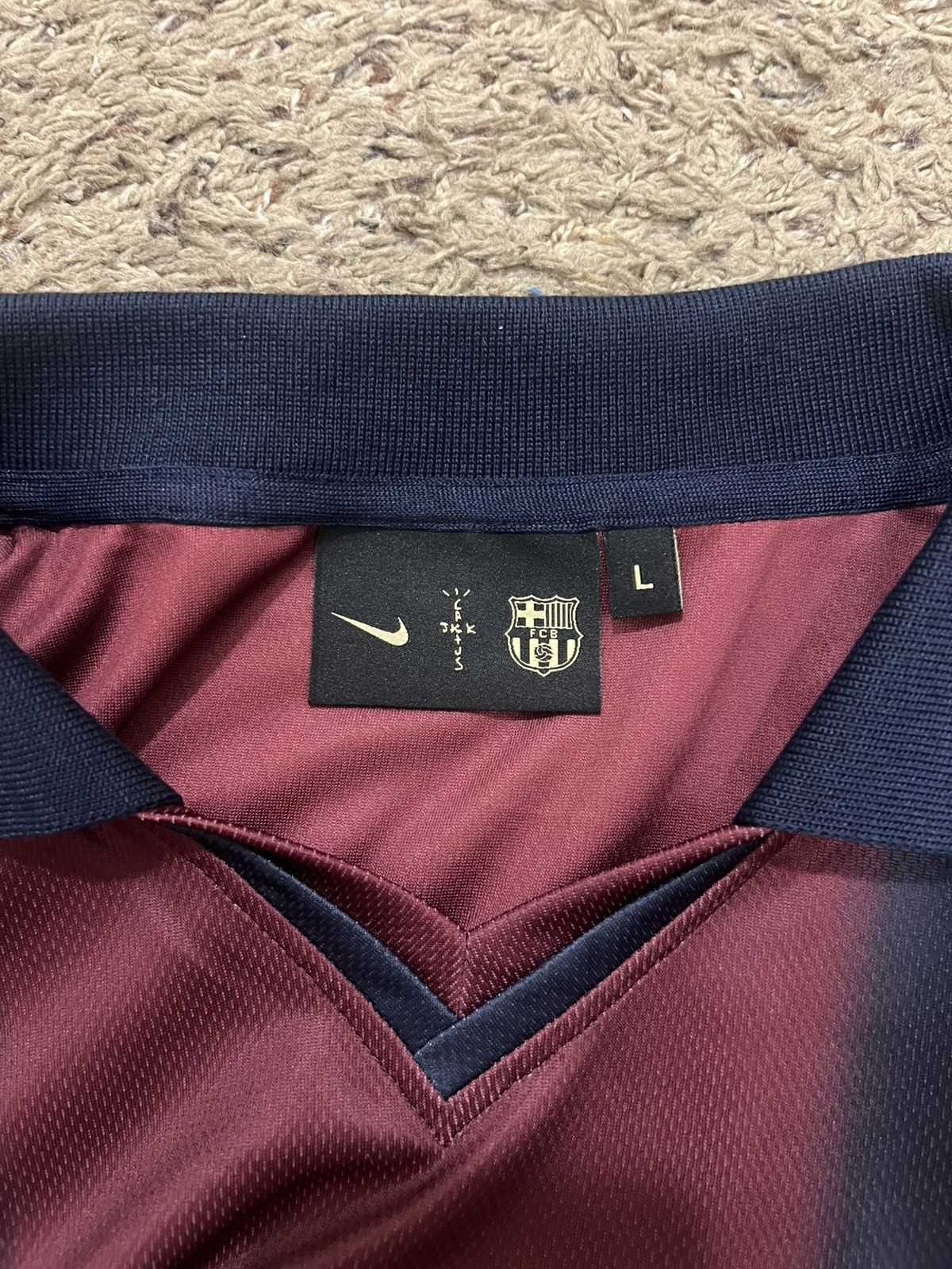 Nike × Travis Scott Travis Scott x Nike FC Barcelona 01 Jersey Size US L / EU 52-54 / 3 - 8 Thumbnail