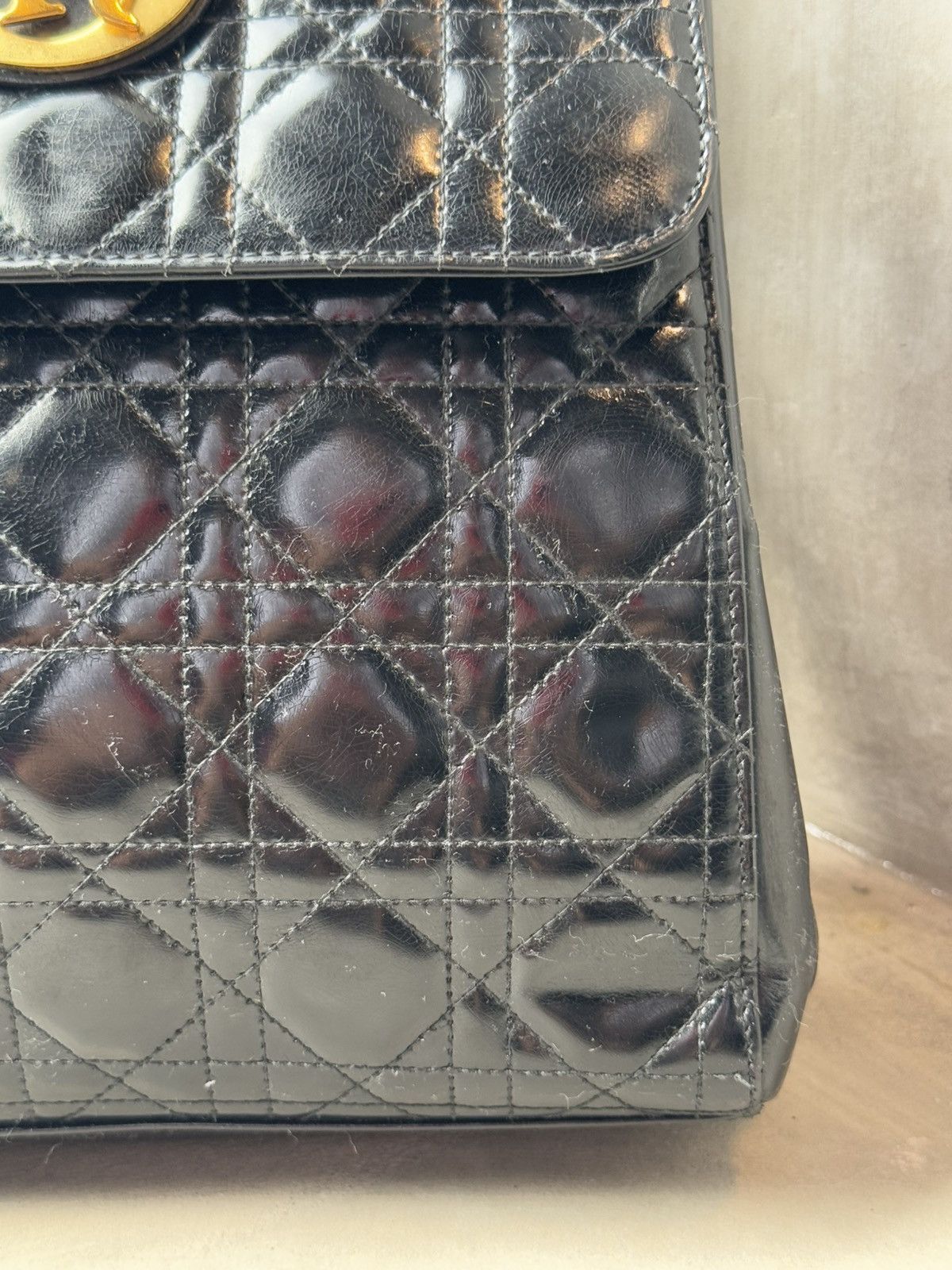 Dior Vintage - Dior Pattent Leather Mini Backpacks Size ONE SIZE - 6 Thumbnail