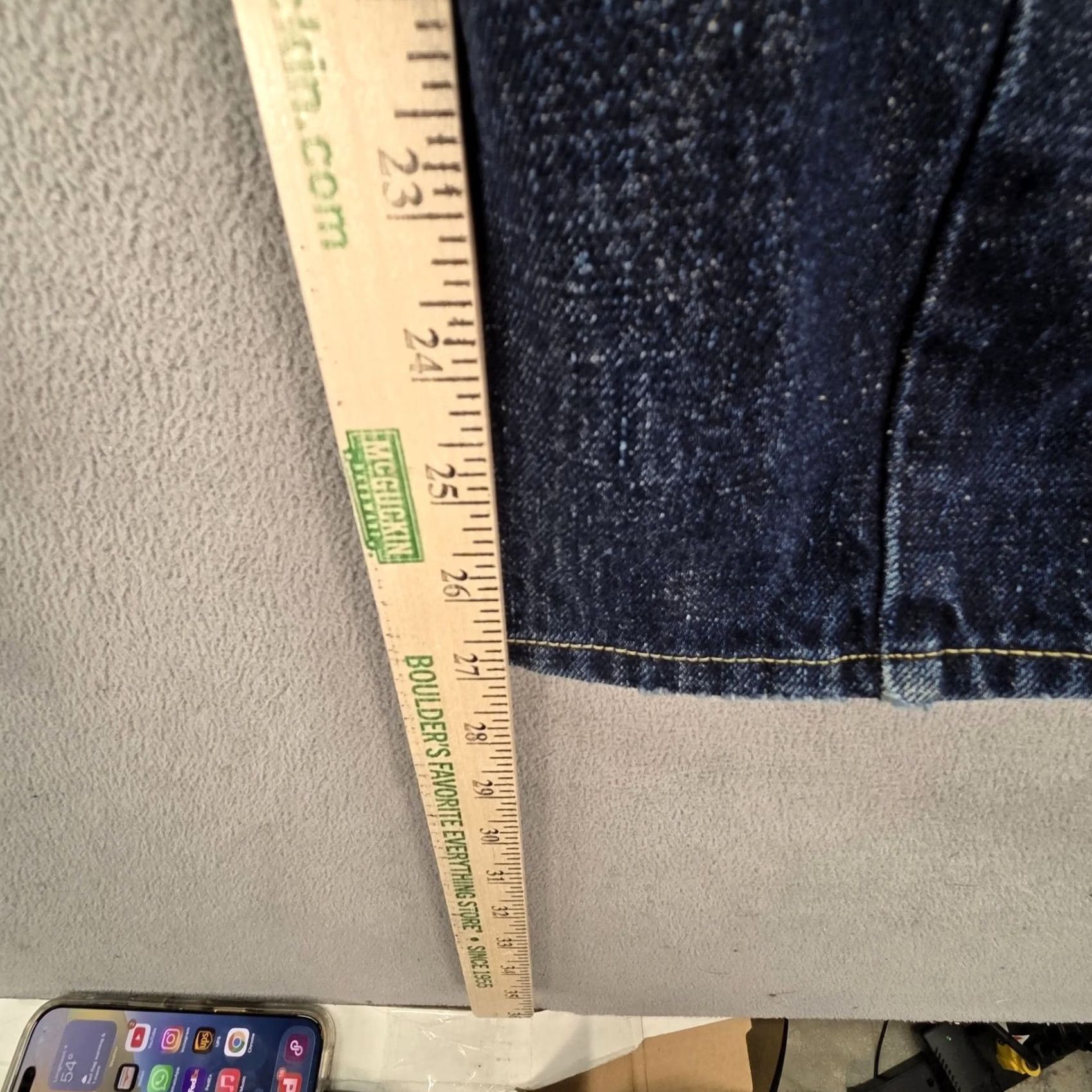 Levi's VTG Levi's Engineered Jeans Mens Blue Dark Wash 32x27 Distressed Pockets 10th Anniversary 32 Inseam Logo Button Denim Jeans Mens Size US 32 / EU 48 - 4 Thumbnail