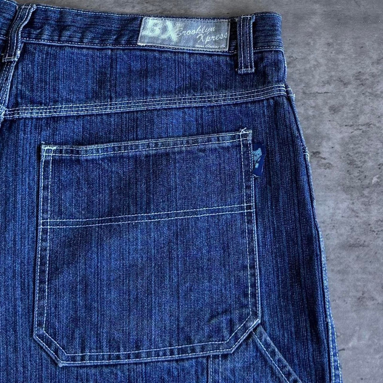 Brooklyn Xpress × JNCO × Southpole Vintage Y2K Brooklyn Xpress Baggy Southpole Carpenter Jeans Size US 39 - 3 Thumbnail