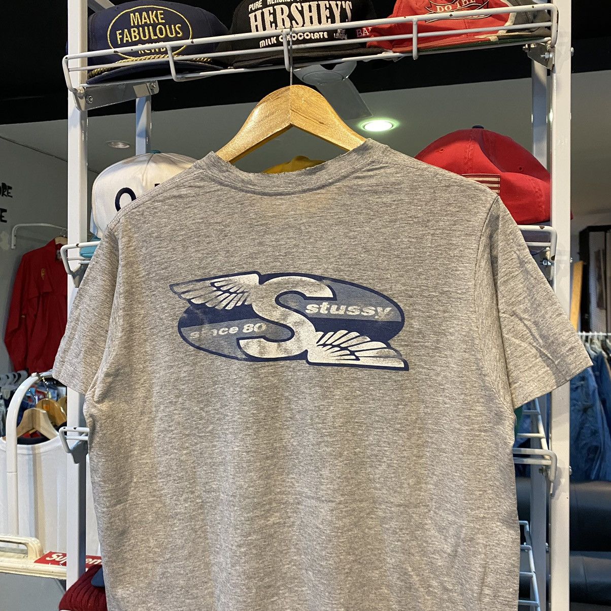 Stussy 💥VERY RARE💥 90’s OG STÜSSY WINGS Distress Tee Size US L / EU 52-54 / 3 - 3 Thumbnail