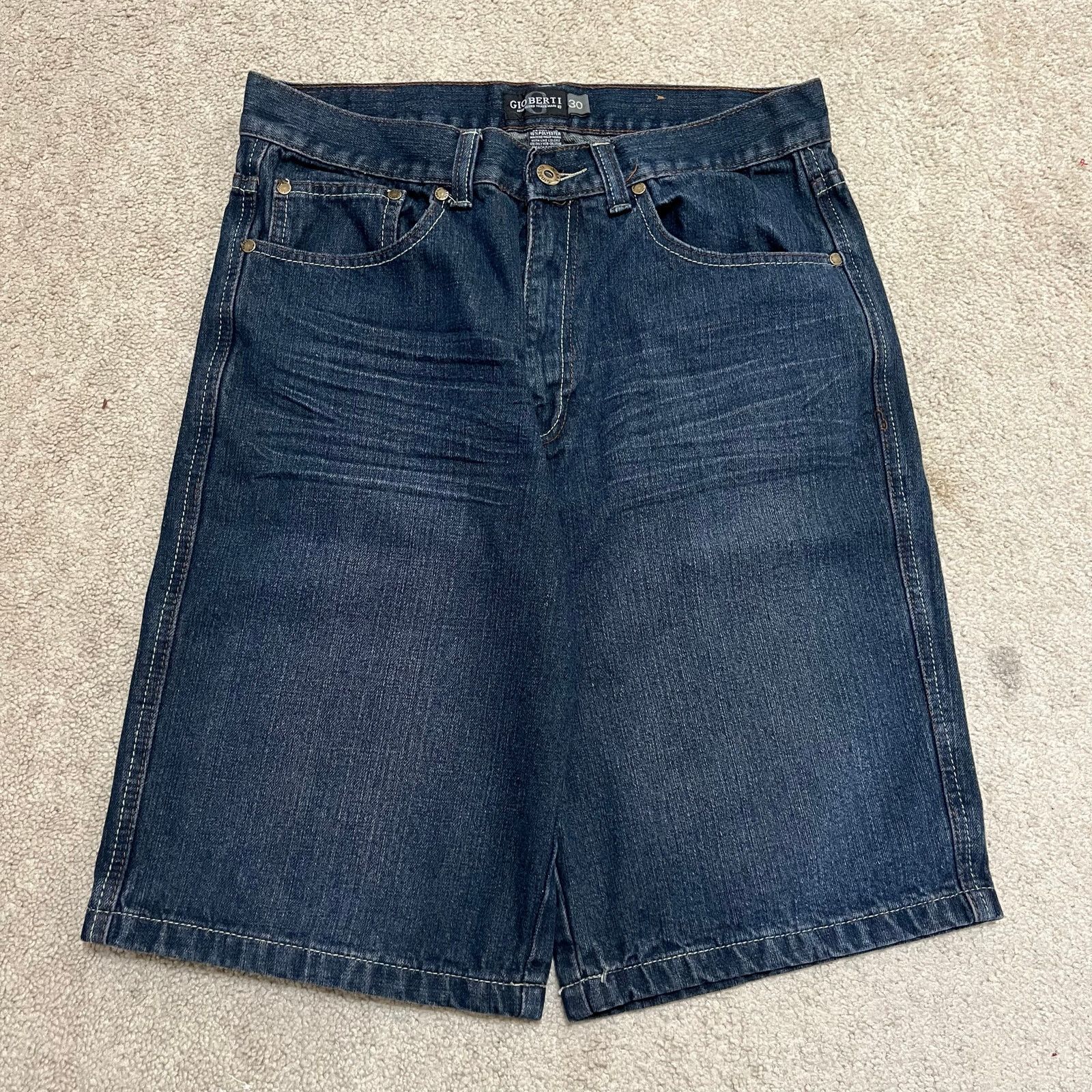 Other Gioberti Y2K Baggy Skater Brown Embroidered Faded Jorts 32W Size US 32 / EU 48 - 2 Thumbnail