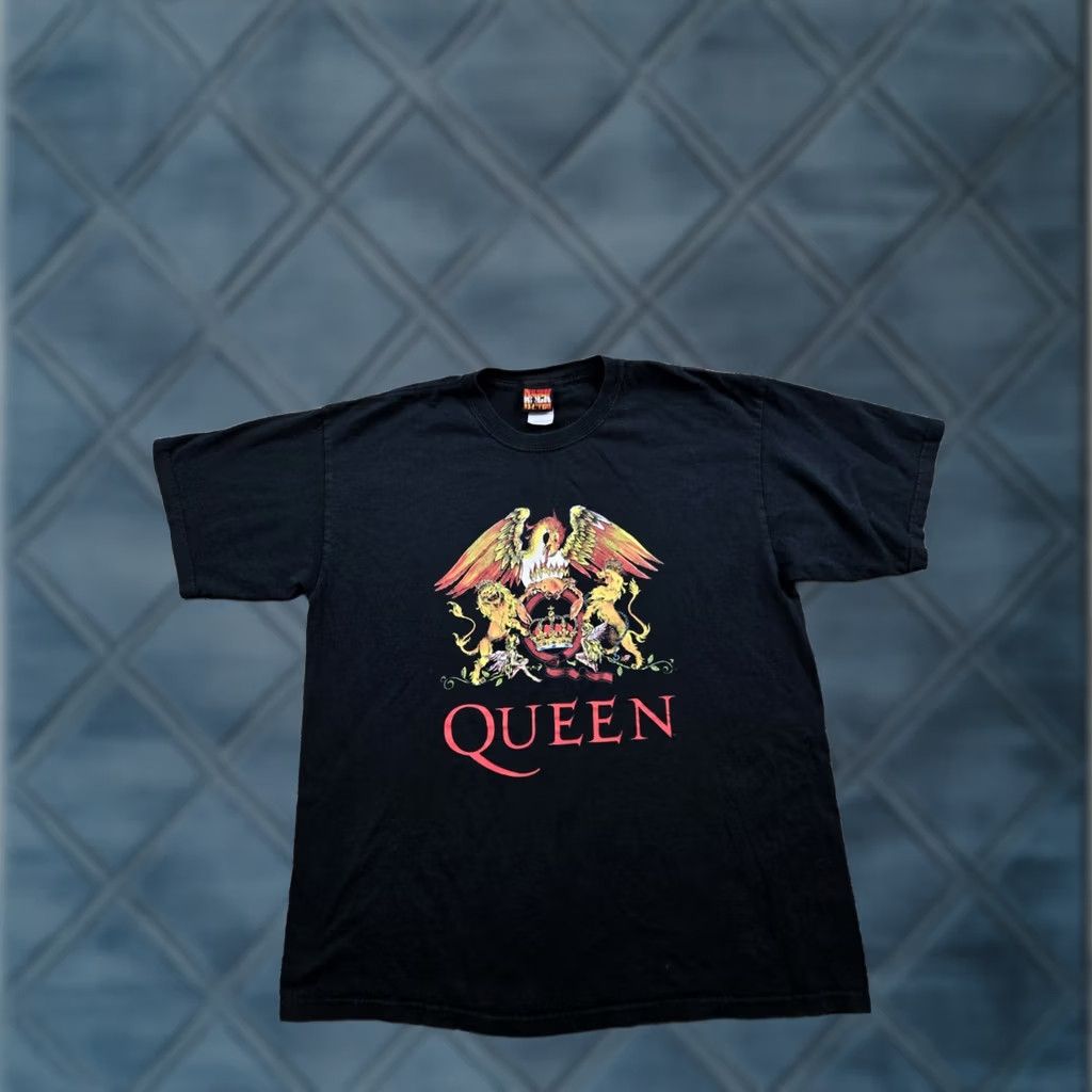 Vintage VINTAGE Queen Shirt Mens Large Black We Will Rock You Graphic Y2K Short Sleeve Size US L / EU 52-54 / 3 - 1 Thumbnail