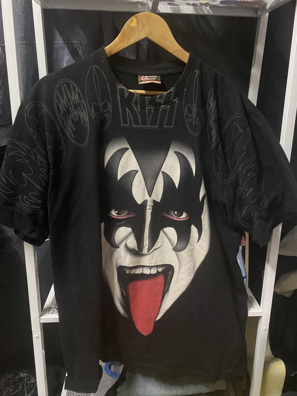 Band Tees × KISS × Vintage BOOTLEG OVERPRINT KISS Size US XL / EU 56 / 4 - 2 Thumbnail
