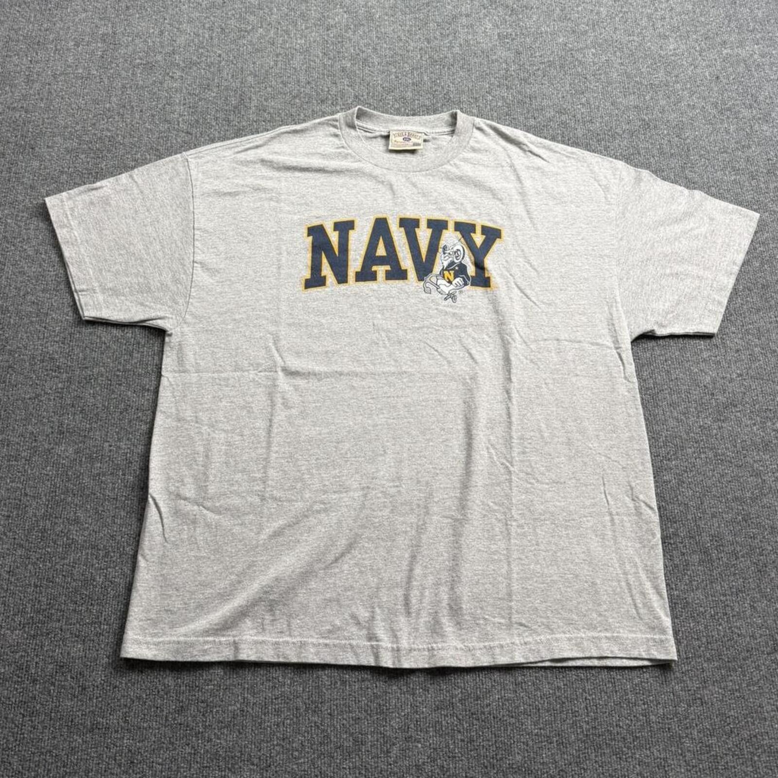 Steve And Barrys Vintage Y2K Steve and Barrys Navy Spellout Tshirt XXL Size US XXL / EU 58 / 5 - 2 Thumbnail
