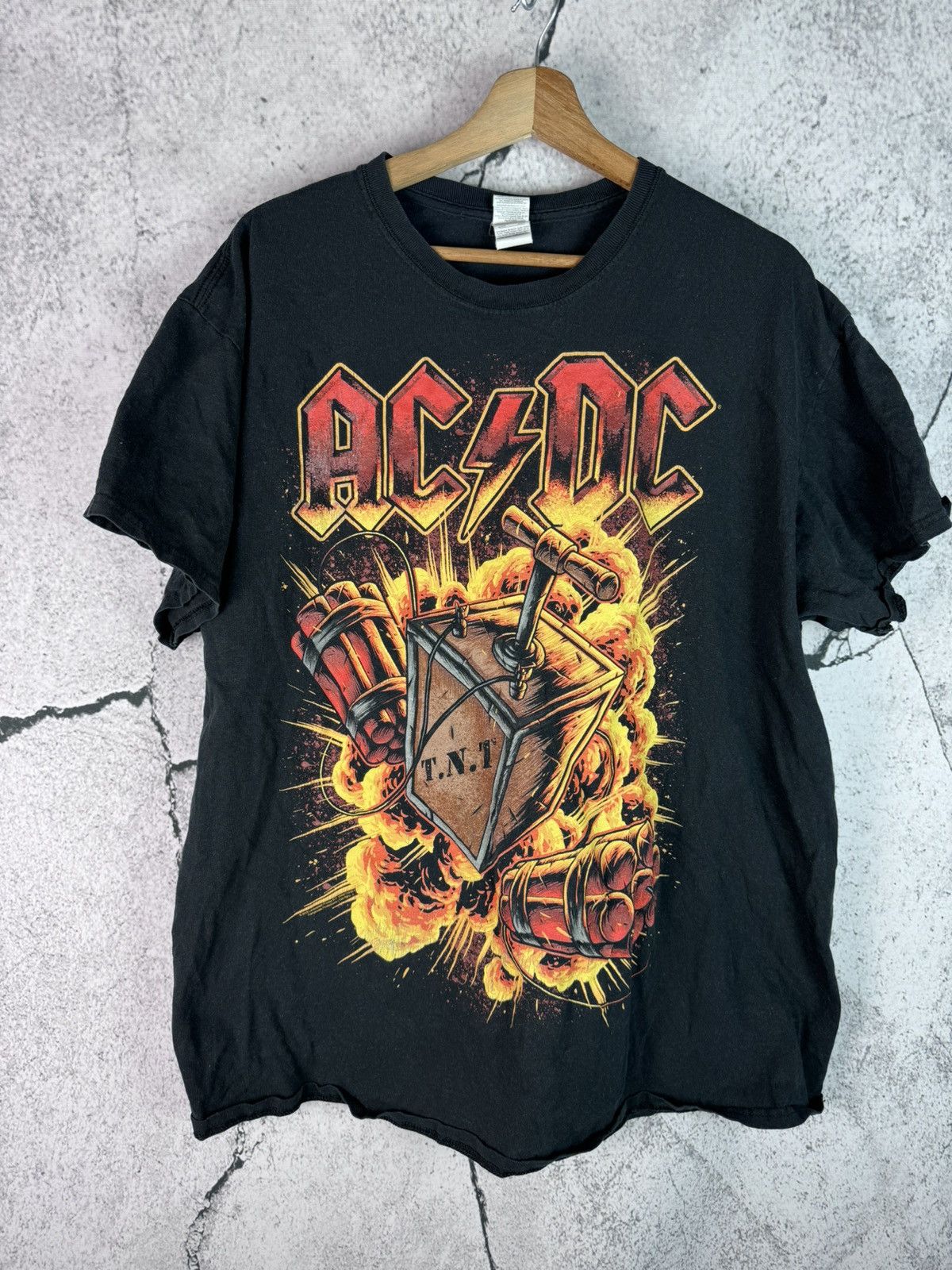 Vintage Vintage AC/DC Back In Black tour Graphic t shirt | Grailed