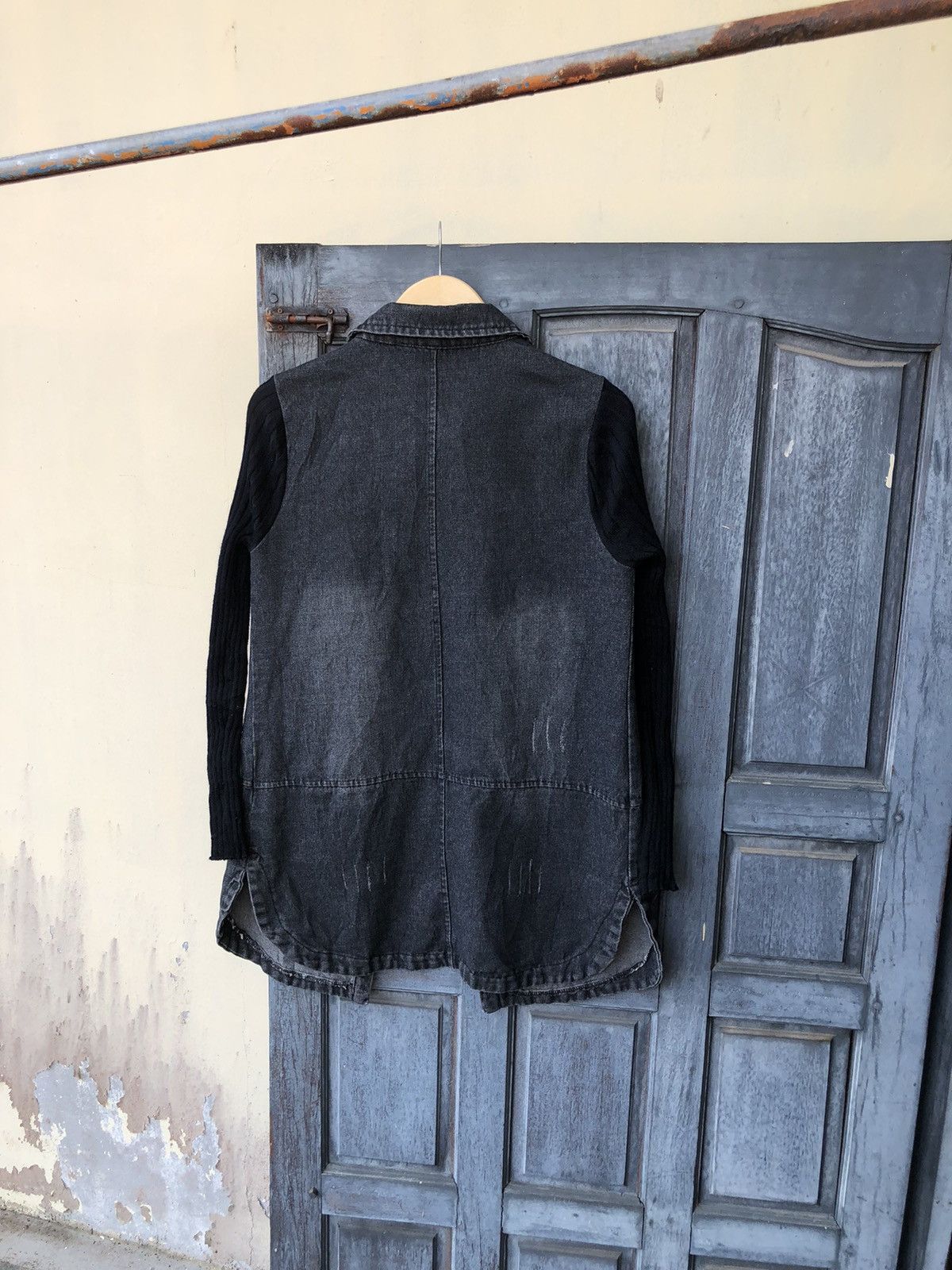 Japanese Brand Shirt Denim British Patch Pin Studed Knit Longsleeve Style Size US M / EU 48-50 / 2 - 13 Thumbnail