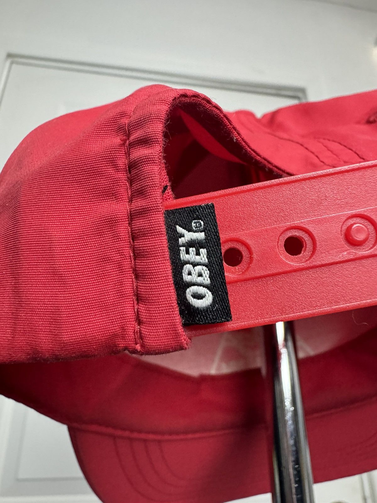 Obey Obey Propaganda Red 5-Panel Cap - Rare Sample Size ONE SIZE - 4 Thumbnail