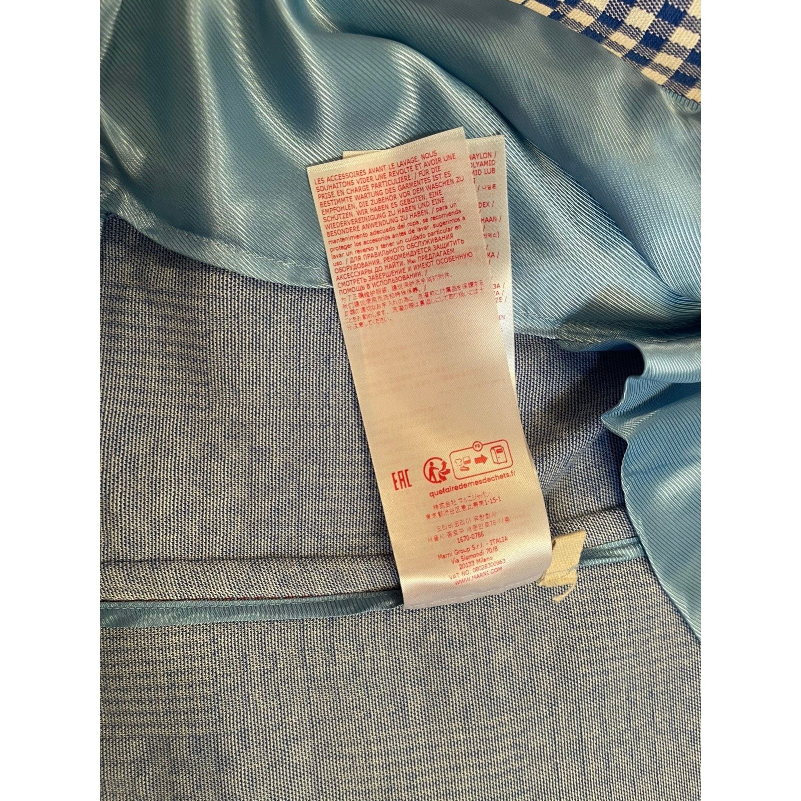 Marni Marni Blazer in Bluette, Size: 36 IT, NWT MSRP $2,600 Size XS / US 0-2 / IT 36-38 - 7 Thumbnail