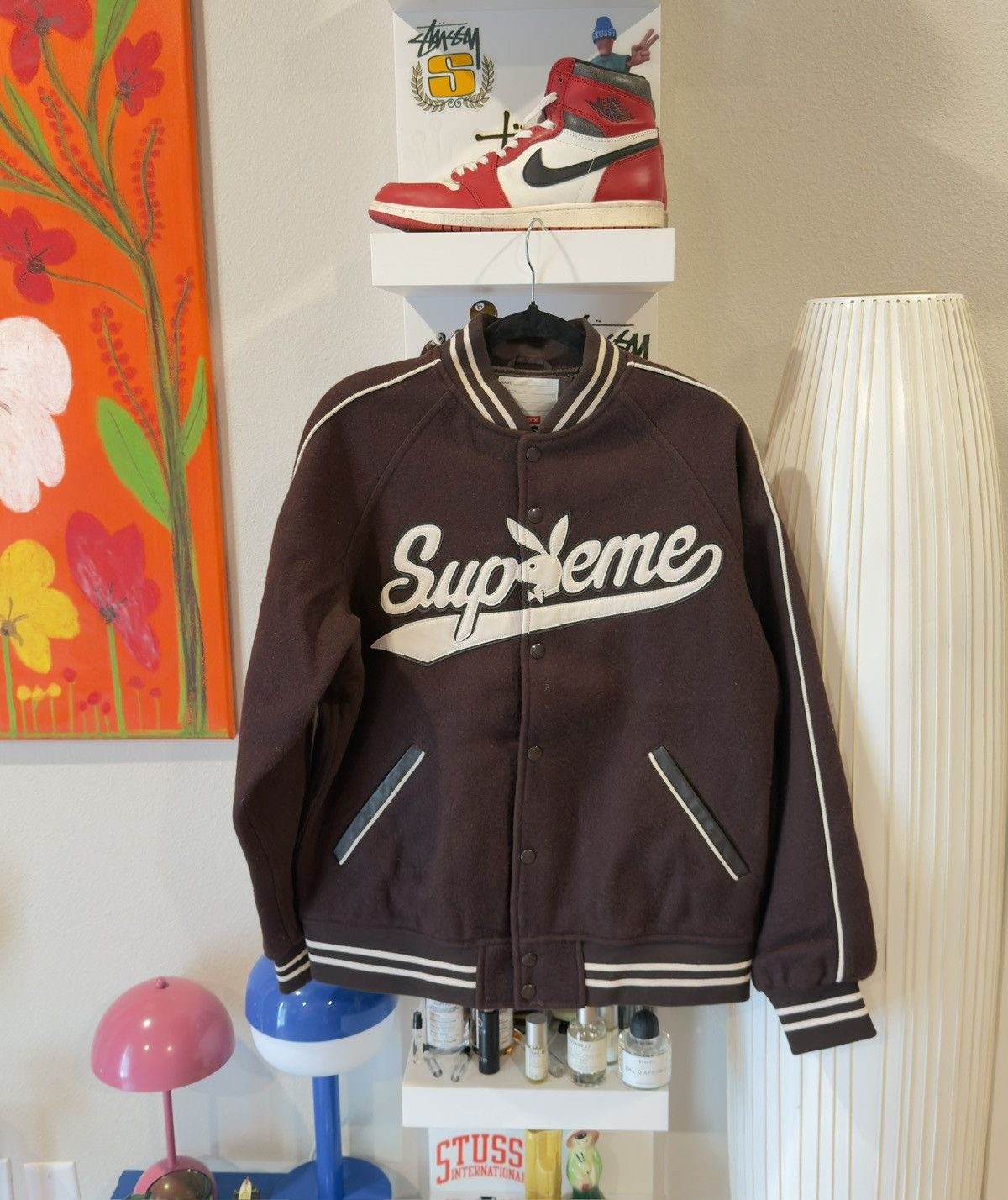 Playboy × Supreme Supreme Playboy Wool Varsity Jacket Size US M / EU 48-50 / 2 - 1 Thumbnail