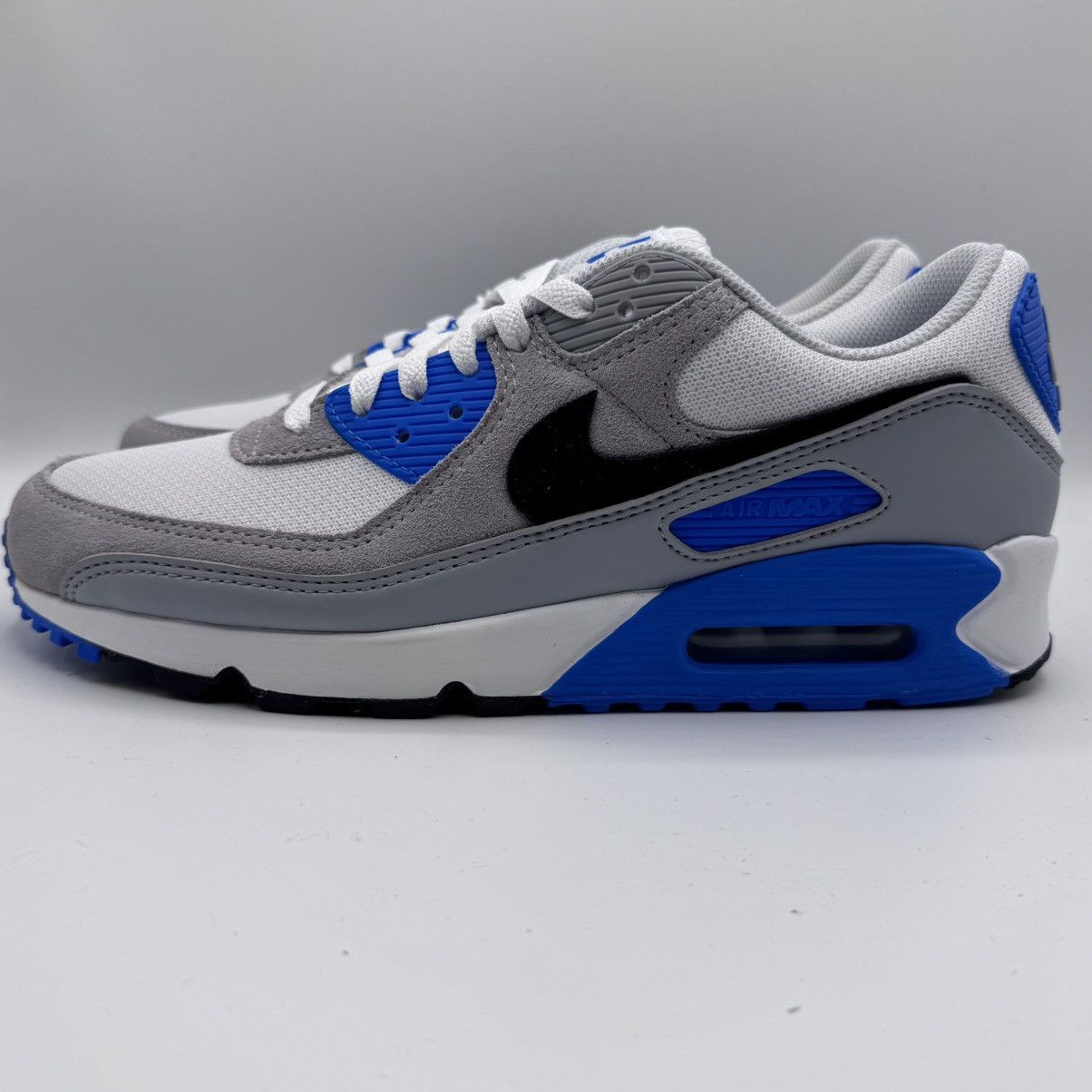 Nike Nike Air Max 90 Men's Size 10 White Photo Blue FN6958-102 Size US 10 / EU 43 - 3 Thumbnail