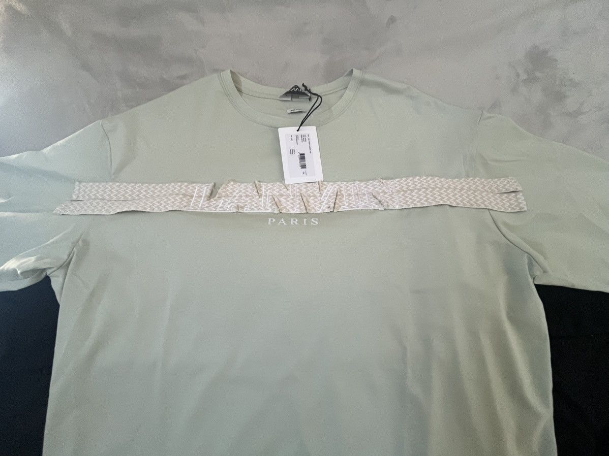 Lanvin LANVIN Curb Embroidered Sage Green Sz: XXL Orig: $690 Size US XXL / EU 58 / 5 - 14 Thumbnail