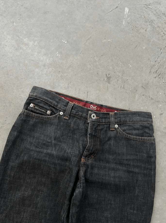 Dolce & Gabbana × Jean Dolce Gabbana Denim Cargo Pants Wide Boot Cut Zip EX0107 Size 27" / US 4 / IT 40 - 8 Thumbnail