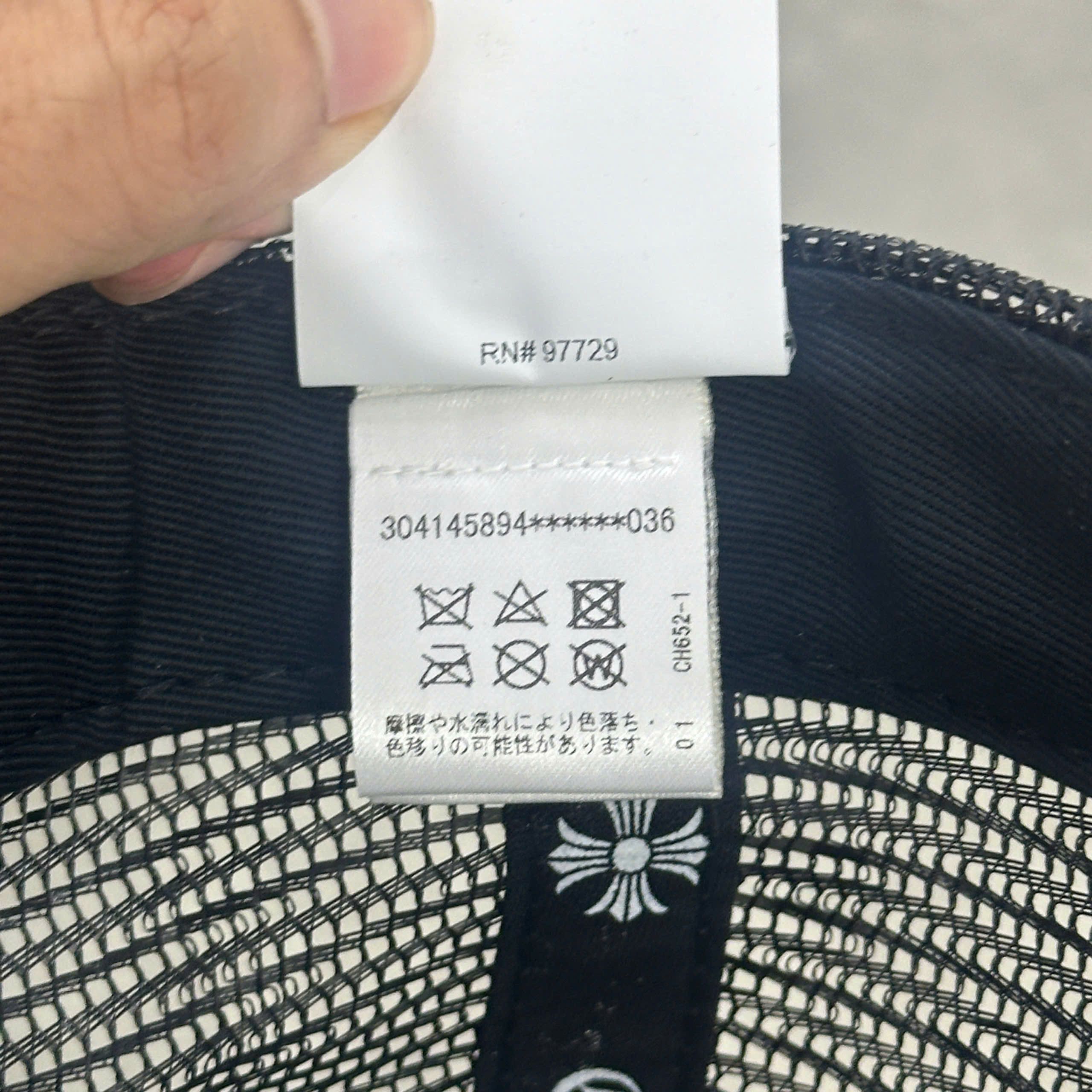 Chrome Hearts CHROME HEARTS CH Hollywood Trucker Hat BLACK/WHITE Size ONE SIZE - 8 Thumbnail