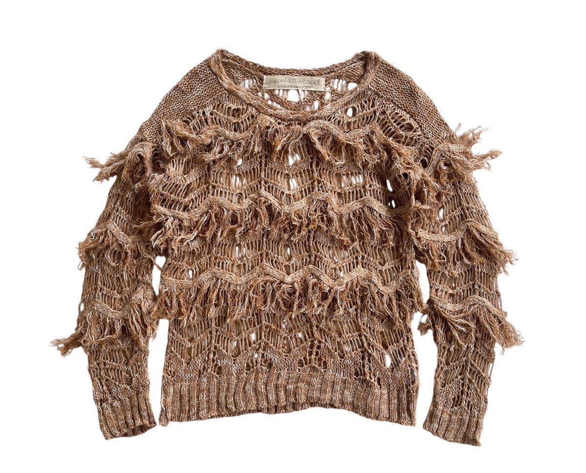 GOA G.O.A Net Fringe Knitted Sweater Size M / US 6-8 / IT 42-44 - 4 Thumbnail