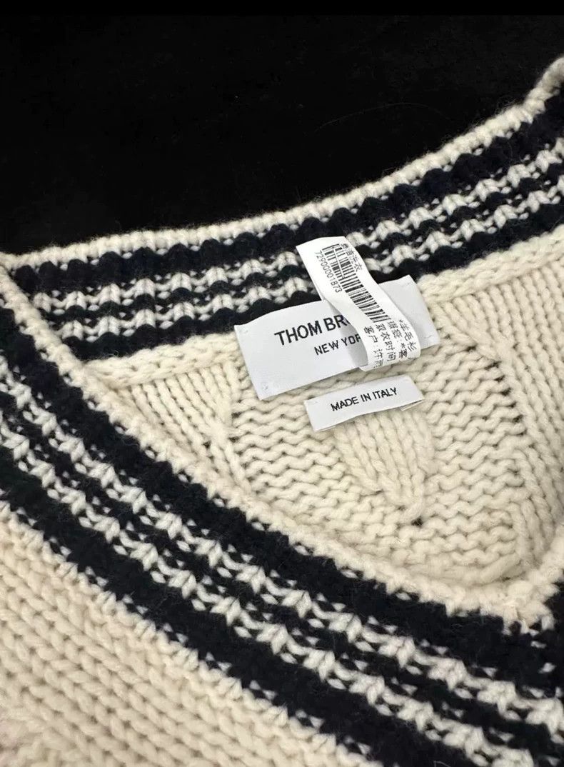 Other Thom Browne Black and white academic sweater Size US L / EU 52-54 / 3 - 2 Thumbnail