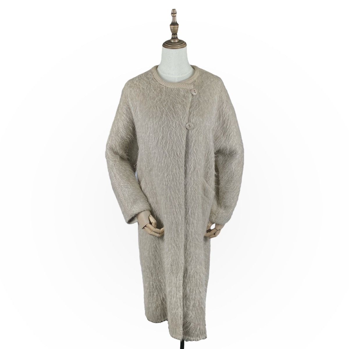 Agnona Vintage Altuna Agnona Alpaca Wool Coat Made in Italy Size S / US 4 / IT 40 - 1 Thumbnail