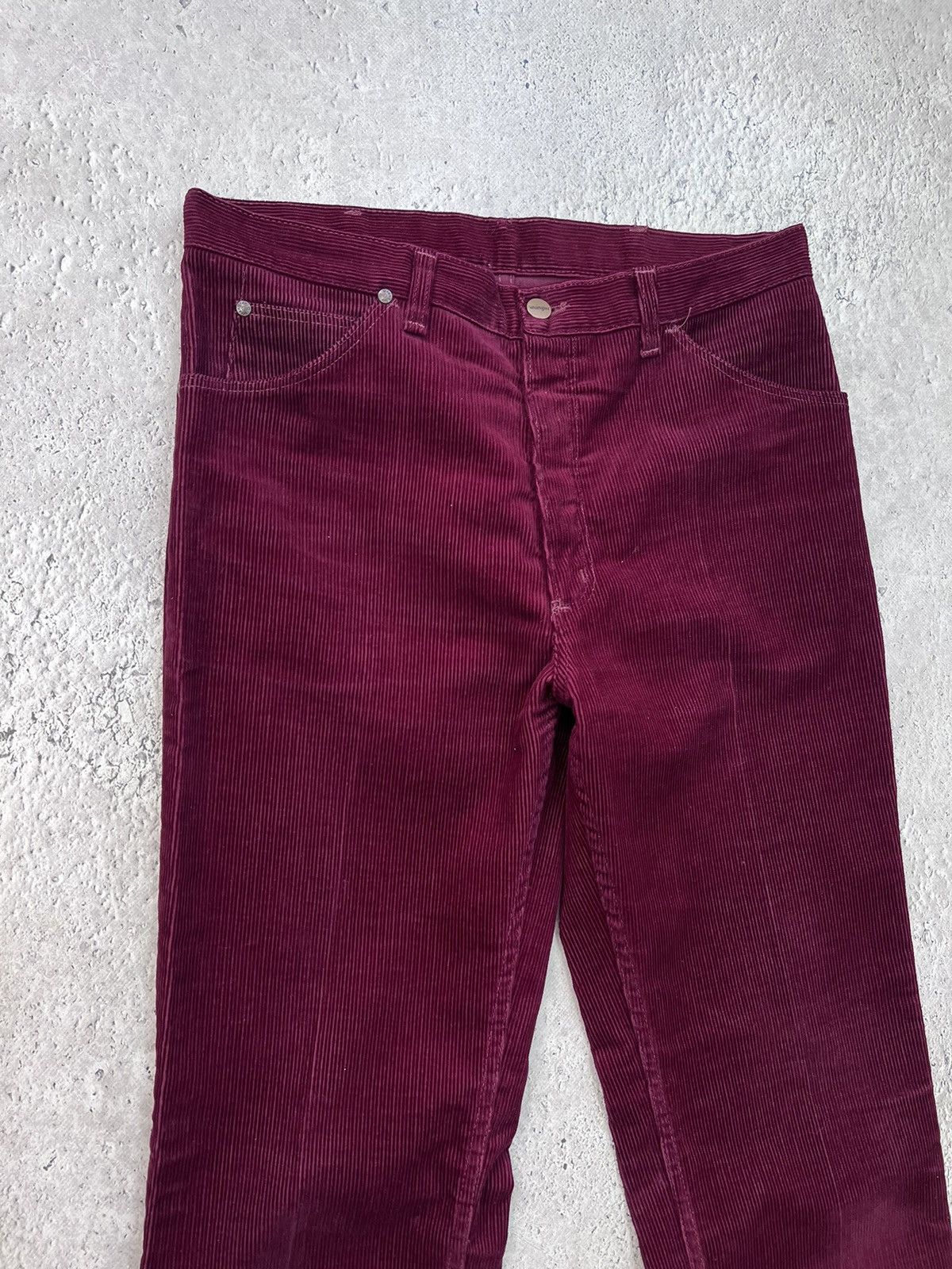 Vintage × Wrangler Vintage Corduroy Wrangler Wrancher Flare Trousers Size US 33 - 4 Thumbnail