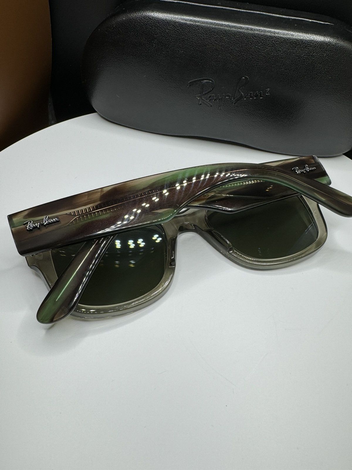 image of Rayban Ray Ban Mega Wayfarer in Green, Men's