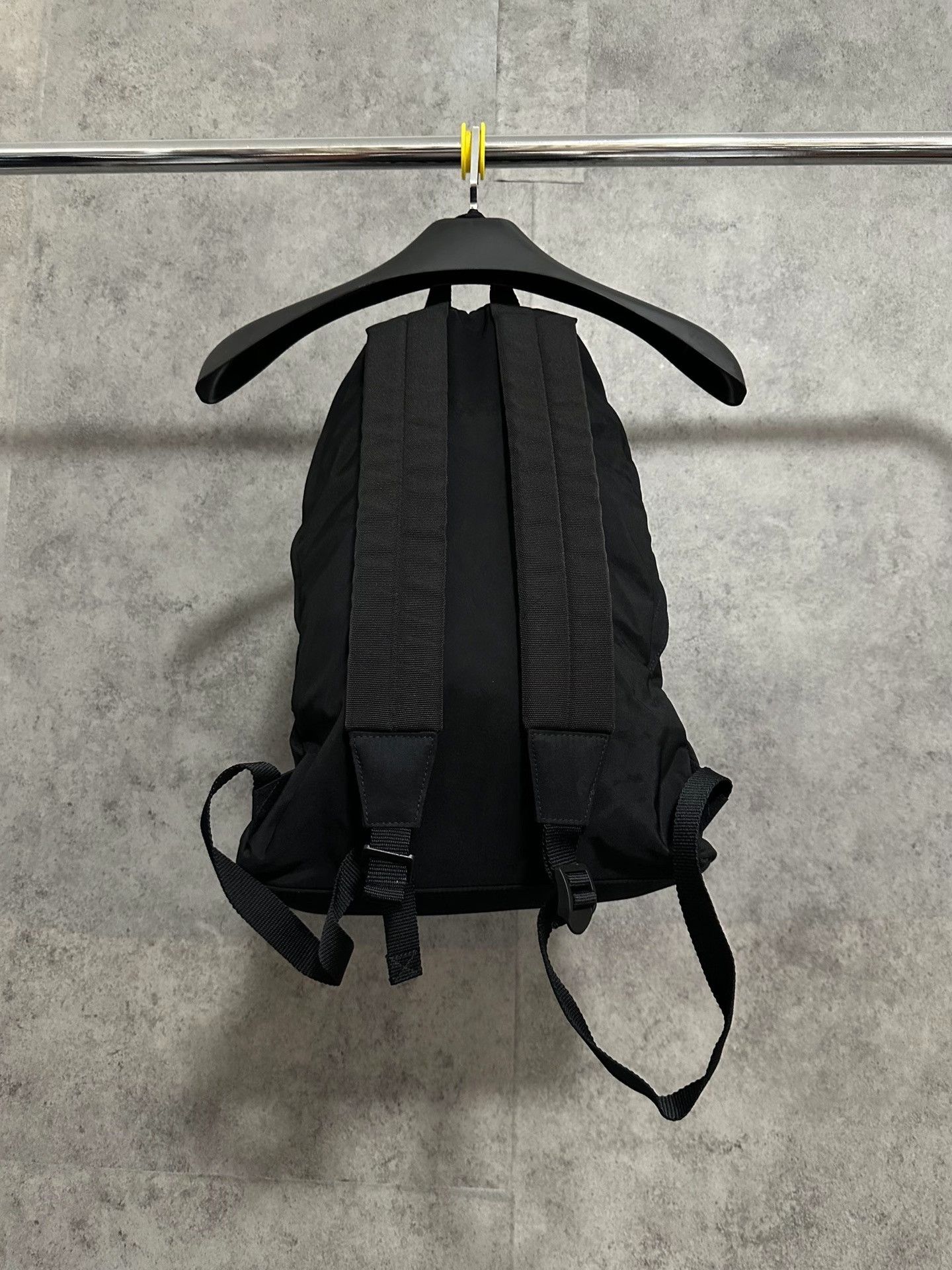 Balenciaga Balenciaga Embroidered Logo Nylon Black Backpack Size ONE SIZE - 3 Thumbnail