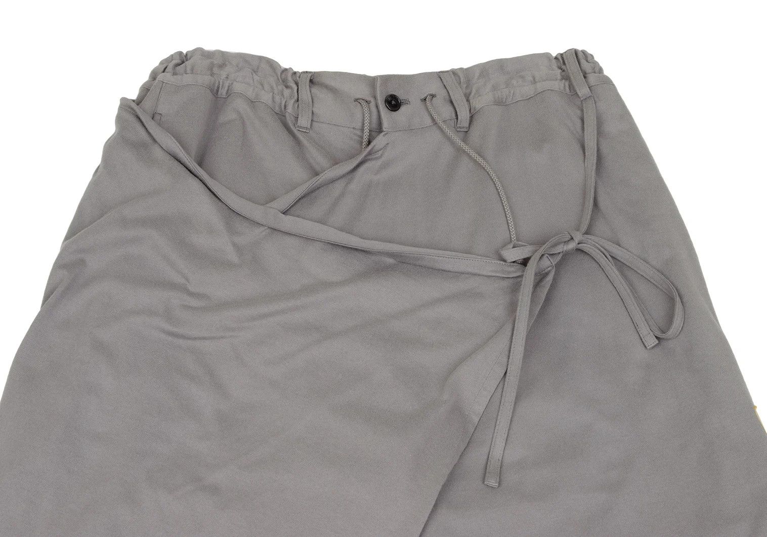 Yohji Yamamoto Cotton Jersey Wrap Pants Gray 3 Size US 34 / EU 50 - 2 Thumbnail