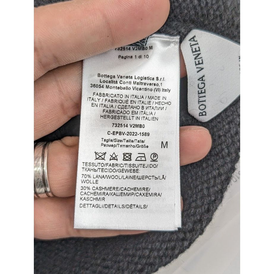 Bottega Veneta o1rshd1 Size: M / Overlock Wool Cashmere Beanie Hat / Cap Size ONE SIZE - 14 Thumbnail