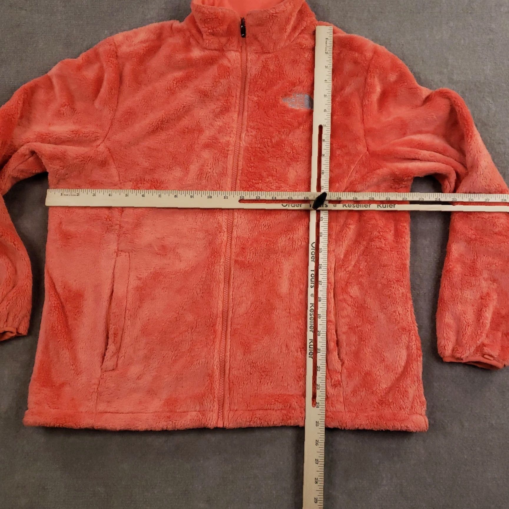 The North Face VINTAGE? No. Use The North Face Jacket Womens XL Orange Fleece Full Zip Pockets Warm Size XL / US 12-14 / IT 48-50 - 2 Thumbnail