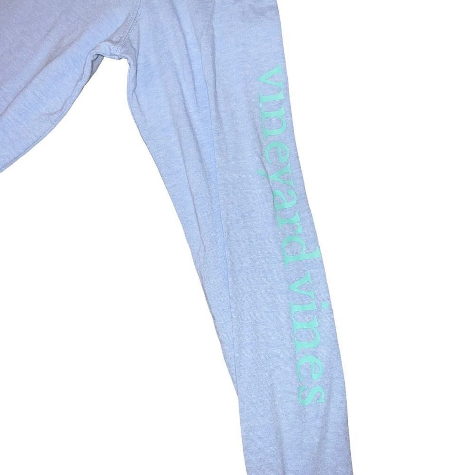Vineyard Vines Vineyard Vines Womens Hooded Long Sleeve T-Shirt Blue XS Size XS / US 0-2 / IT 36-38 - 4 Thumbnail