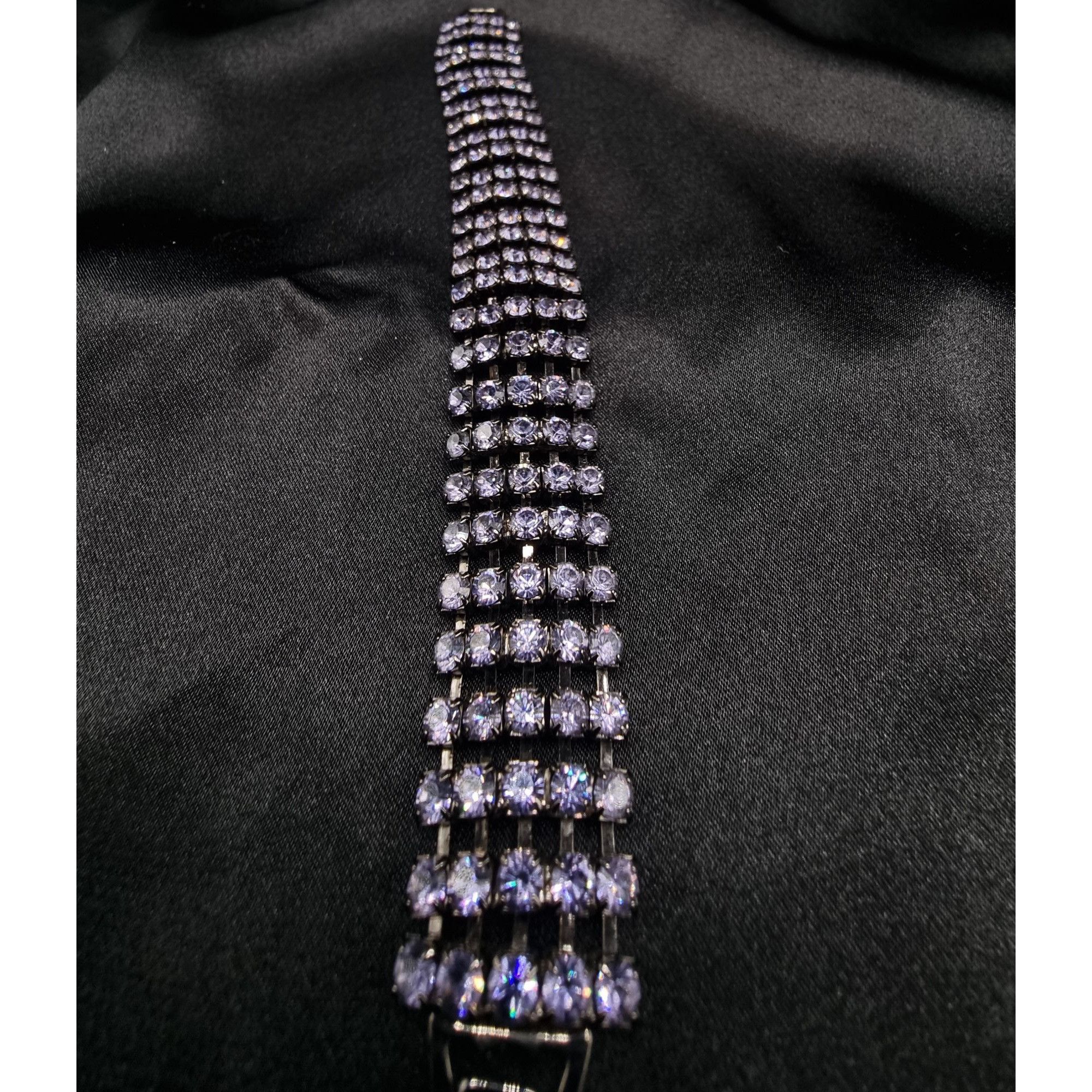 Kenneth Jay Lane Vintage KJL Kenneth Jay Lane Rhinestone Bracelet Late 90s Size ONE SIZE - 4 Thumbnail