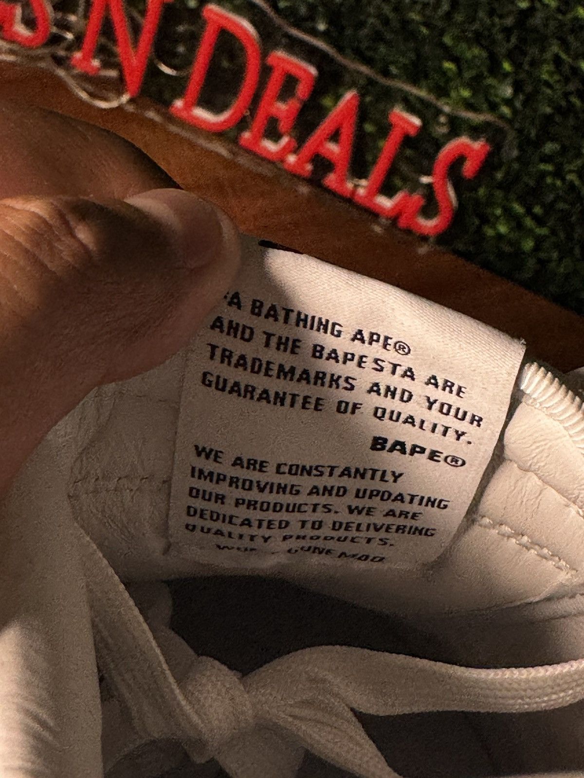 Bape Bapesta #1 white black patent leather Size US 8 / EU 41 - 8 Thumbnail
