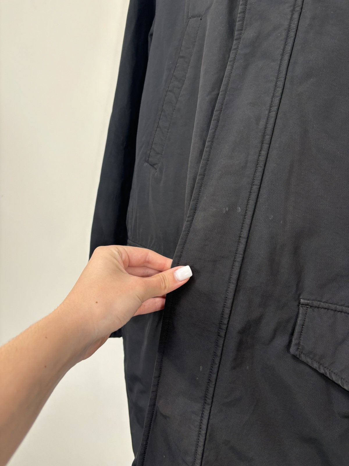Woolrich Woolen Mills Woolrich John Rich & Bros Men’s Fishtail Black Parka Jacket Size US M / EU 48-50 / 2 - 8 Thumbnail