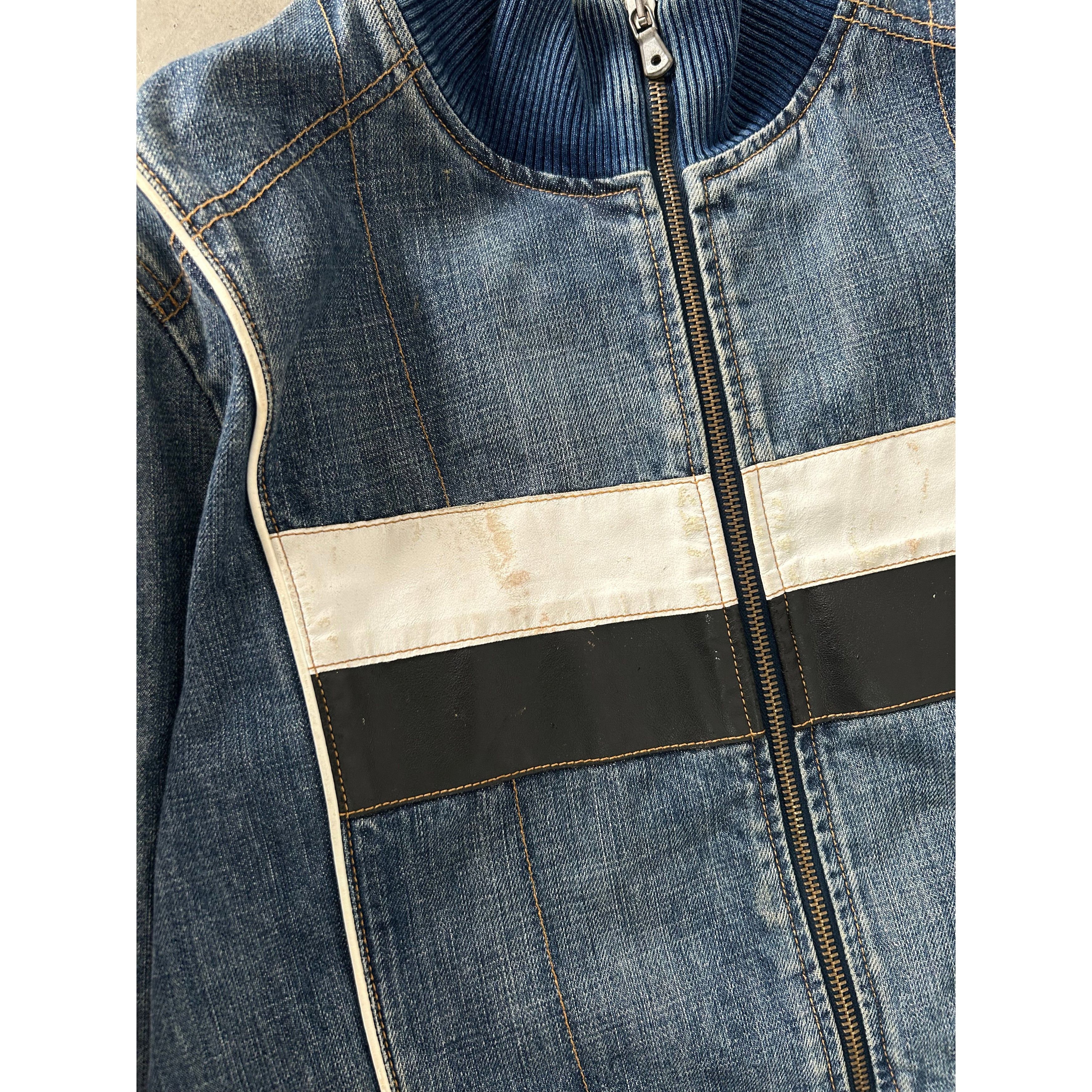 Dolce & Gabbana Dolce & Gabbana Denim Biker Jacket Size US L / EU 52-54 / 3 - 5 Thumbnail